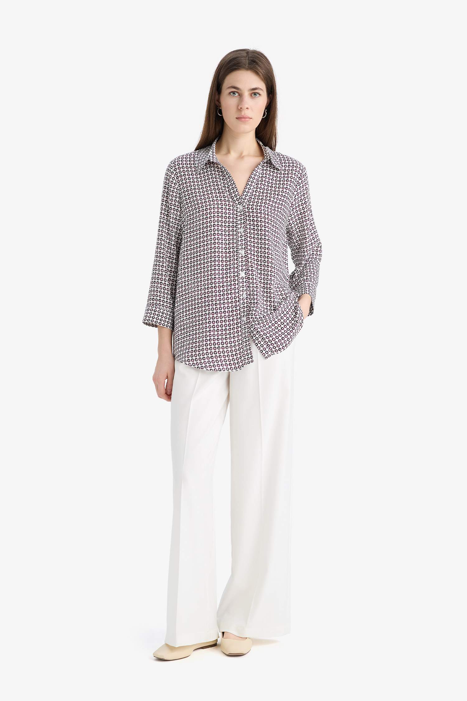 Regular Fit Checkered Long Sleeve Shirt