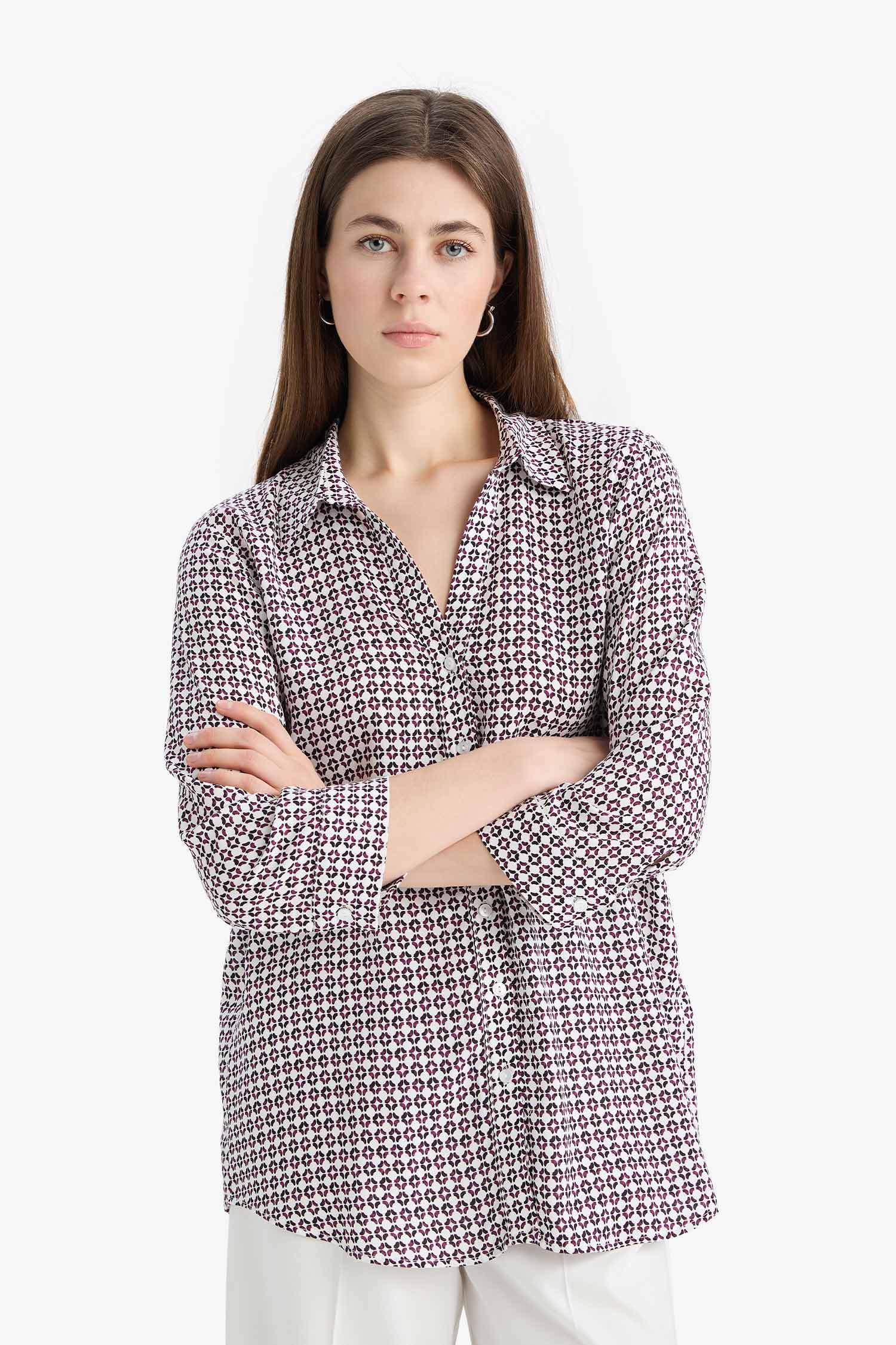Regular Fit Checkered Long Sleeve Shirt