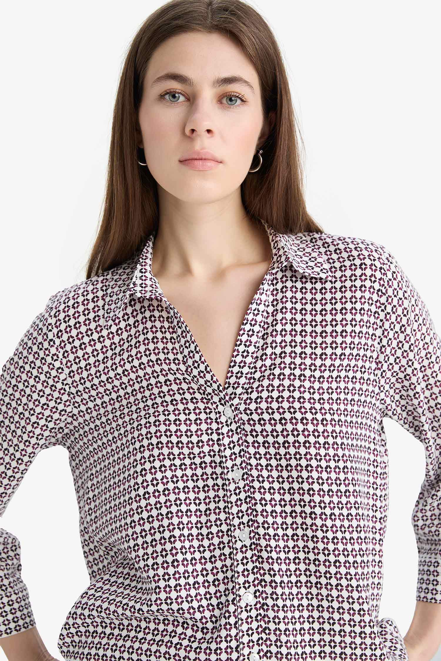 Regular Fit Checkered Long Sleeve Shirt