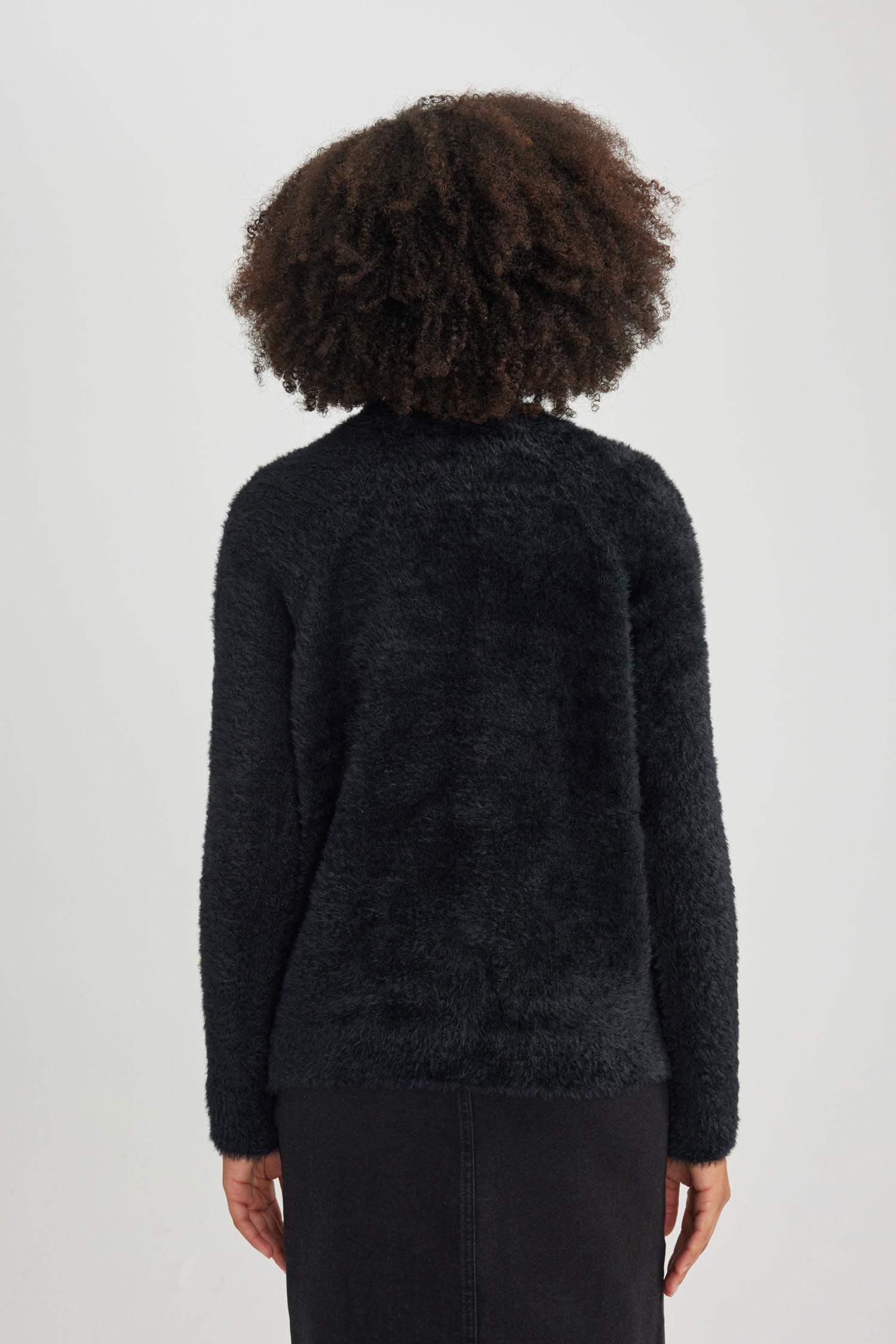 Oversize Geniş Kalıp V Yaka Triko Hırka