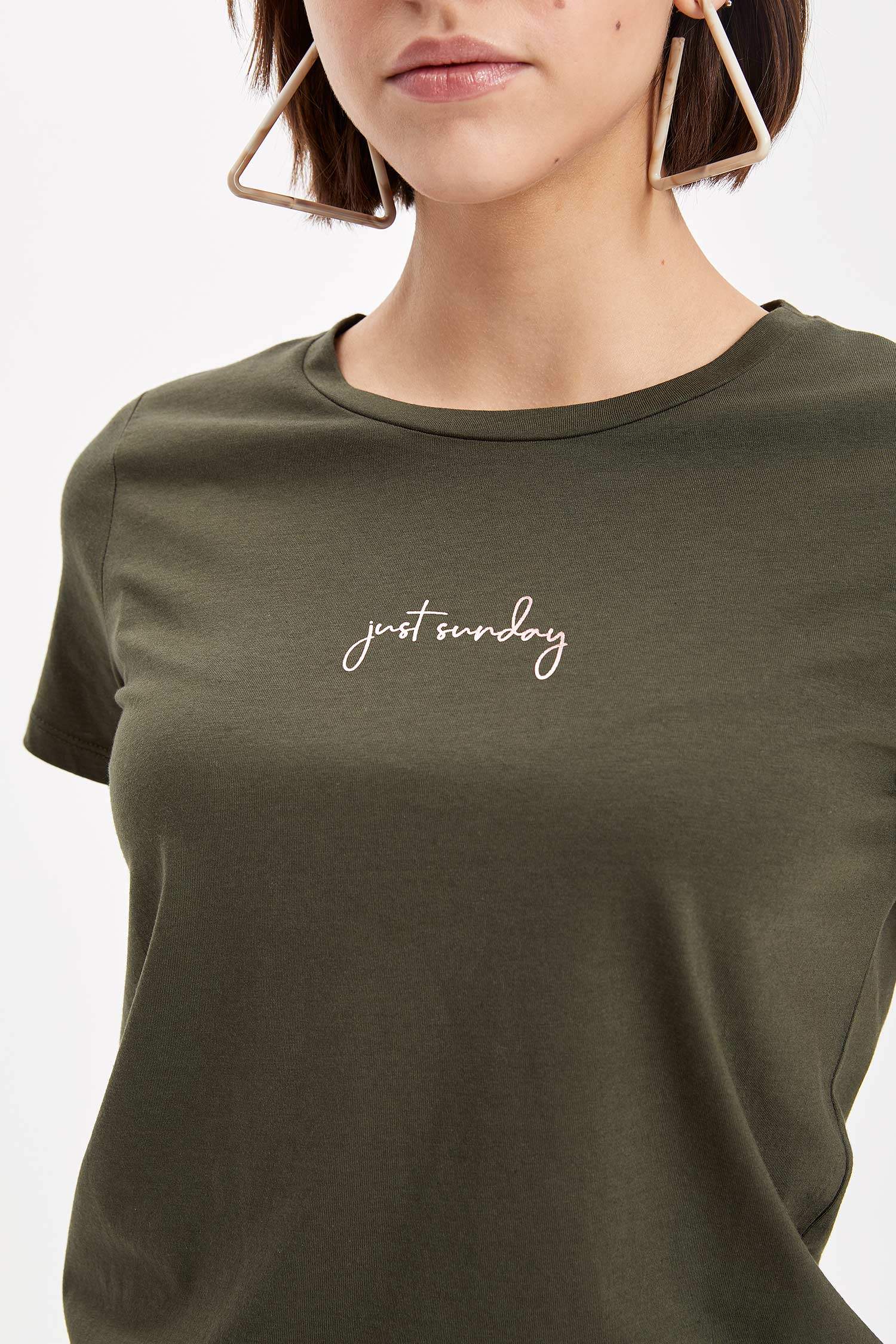 Defacto Baskılı Kısa Kollu T-shirt. 3