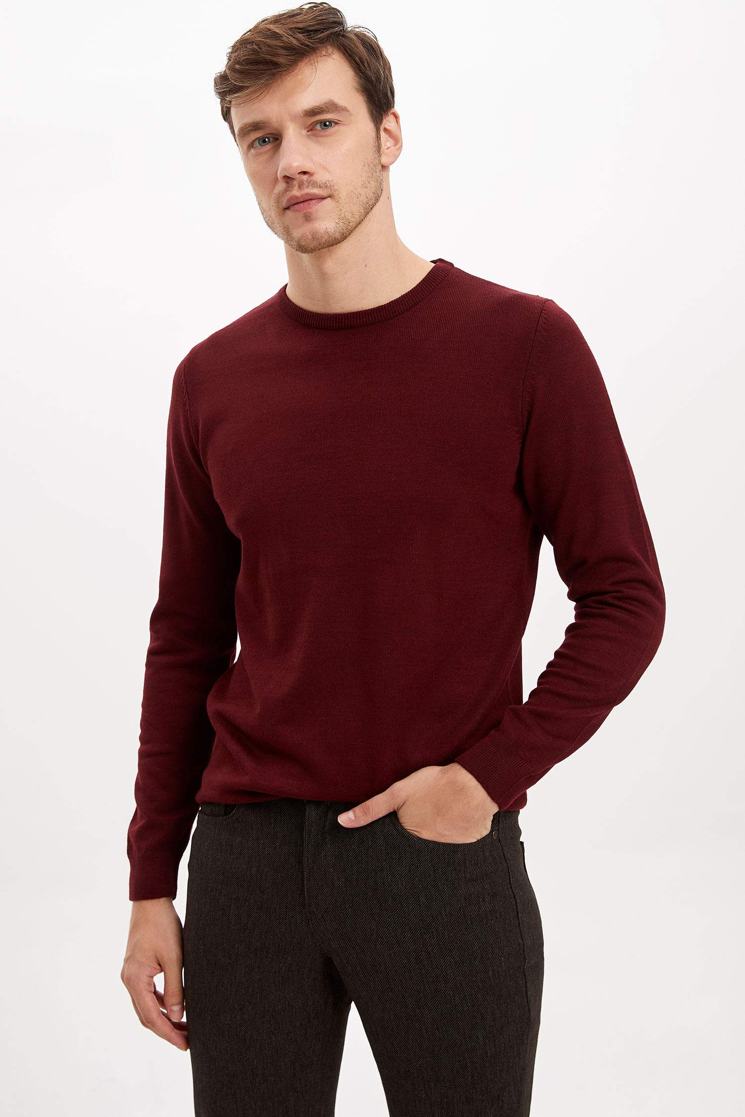 Defacto Slim Fit Basic Kaşmir Kazak. 3
