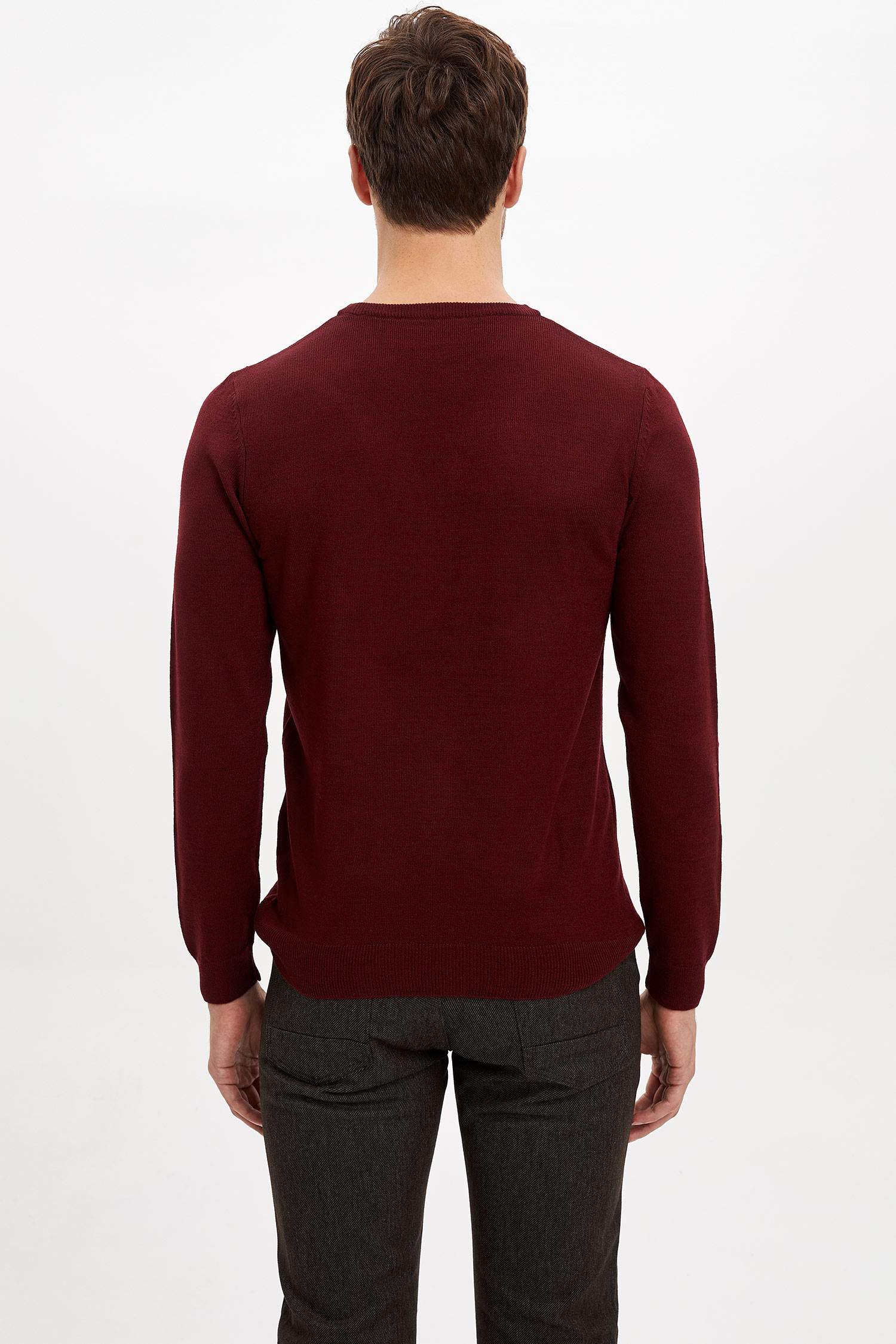 Defacto Slim Fit Basic Kaşmir Kazak. 5