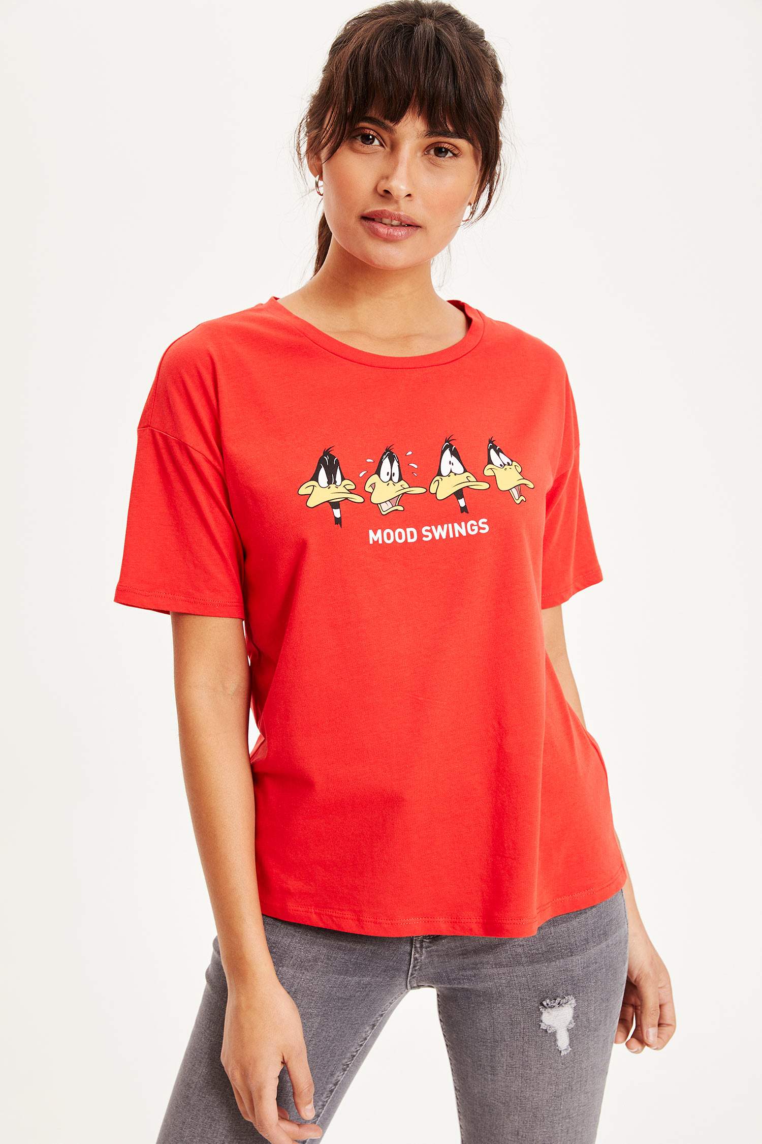 Defacto Looney Tunes Lisanslı T-shirt. 1
