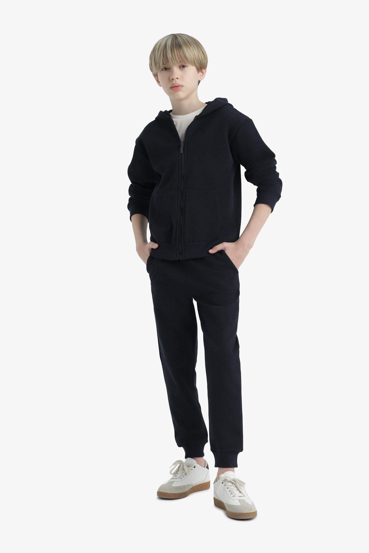 بنطرون بجامة رياضي ولادي جوجر قصة عادية وخصر مطاطي