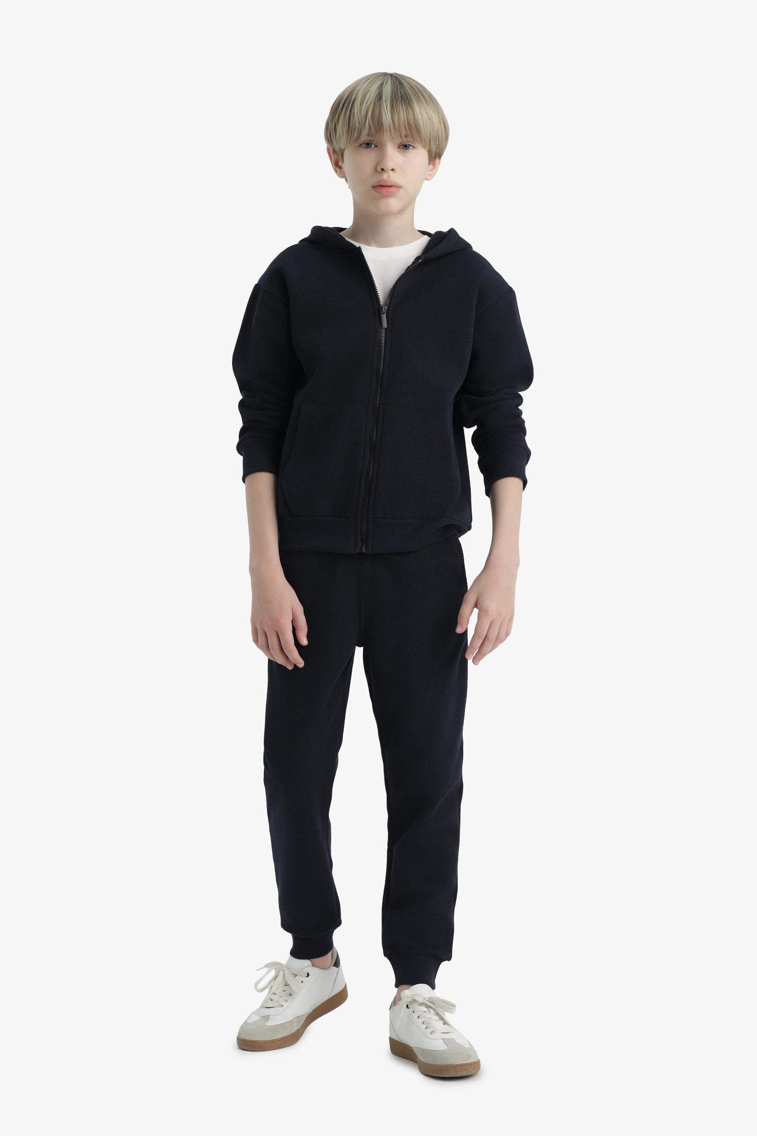 بنطرون بجامة رياضي ولادي جوجر قصة عادية وخصر مطاطي