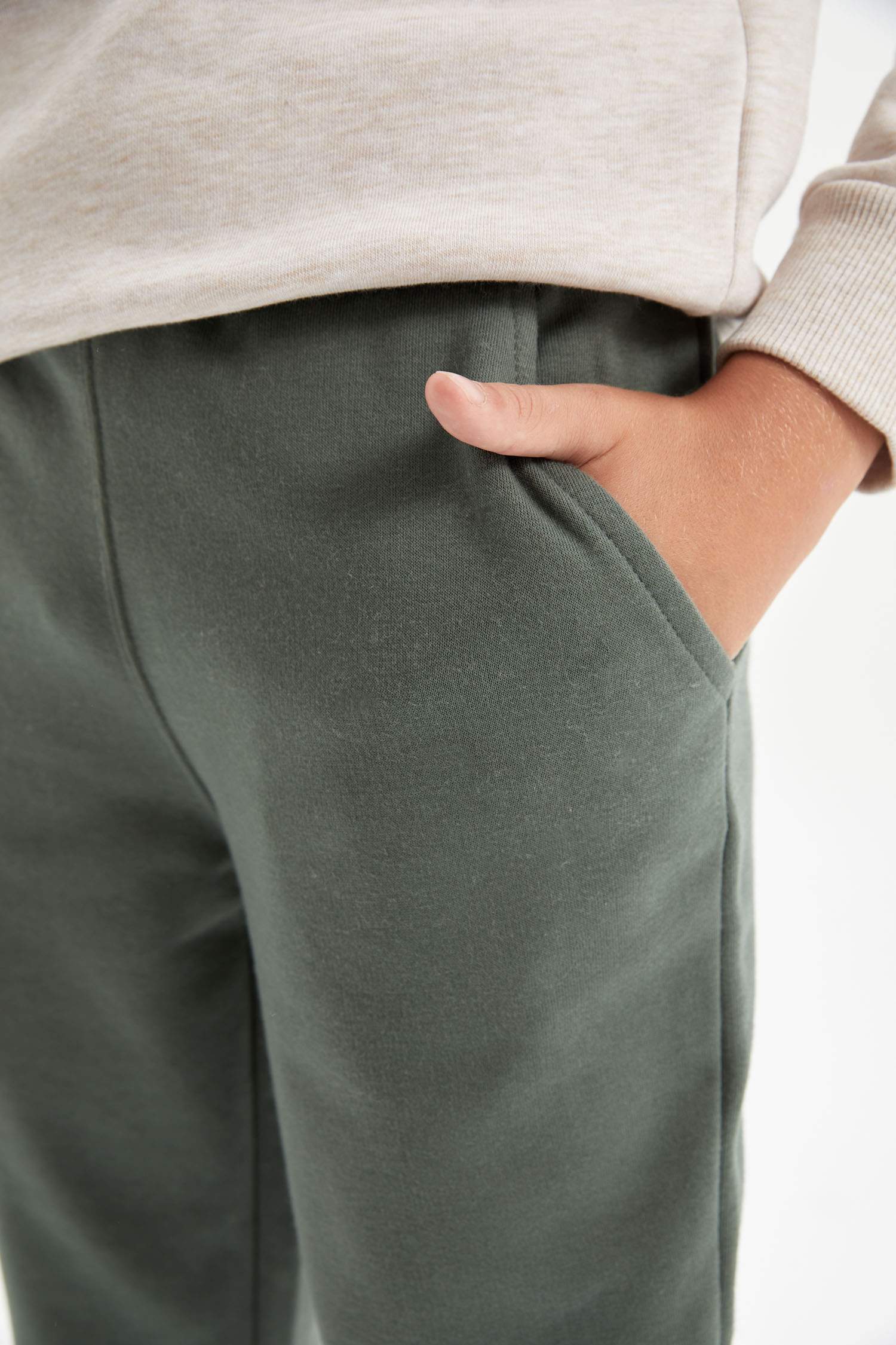 Erkek Çocuk Beli Paçası Lastikli Cepli Jogger Okul Eşofman Altı