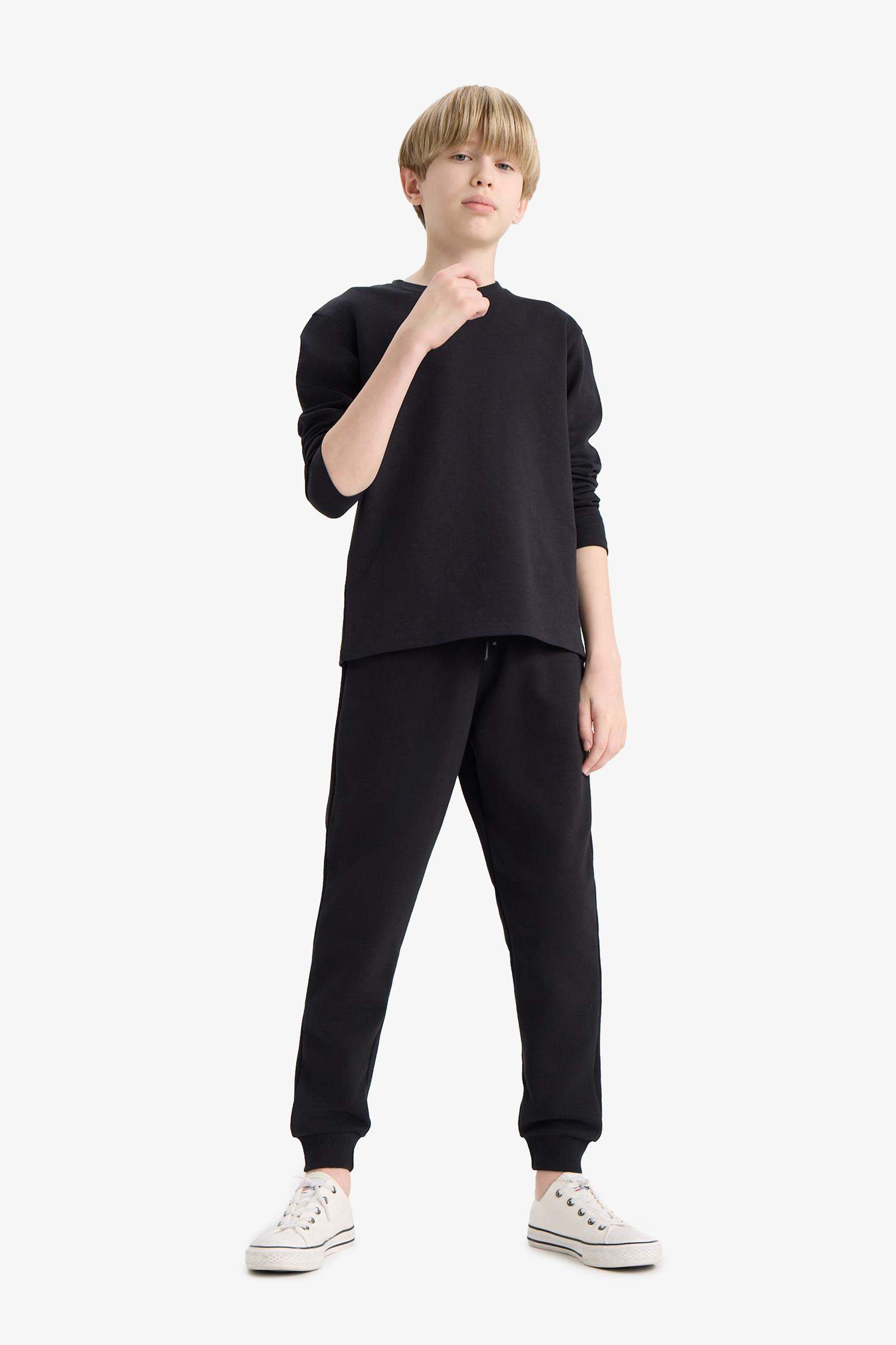 بنطرون بجامة رياضي ولادي جوجر قصة عادية وخصر مطاطي