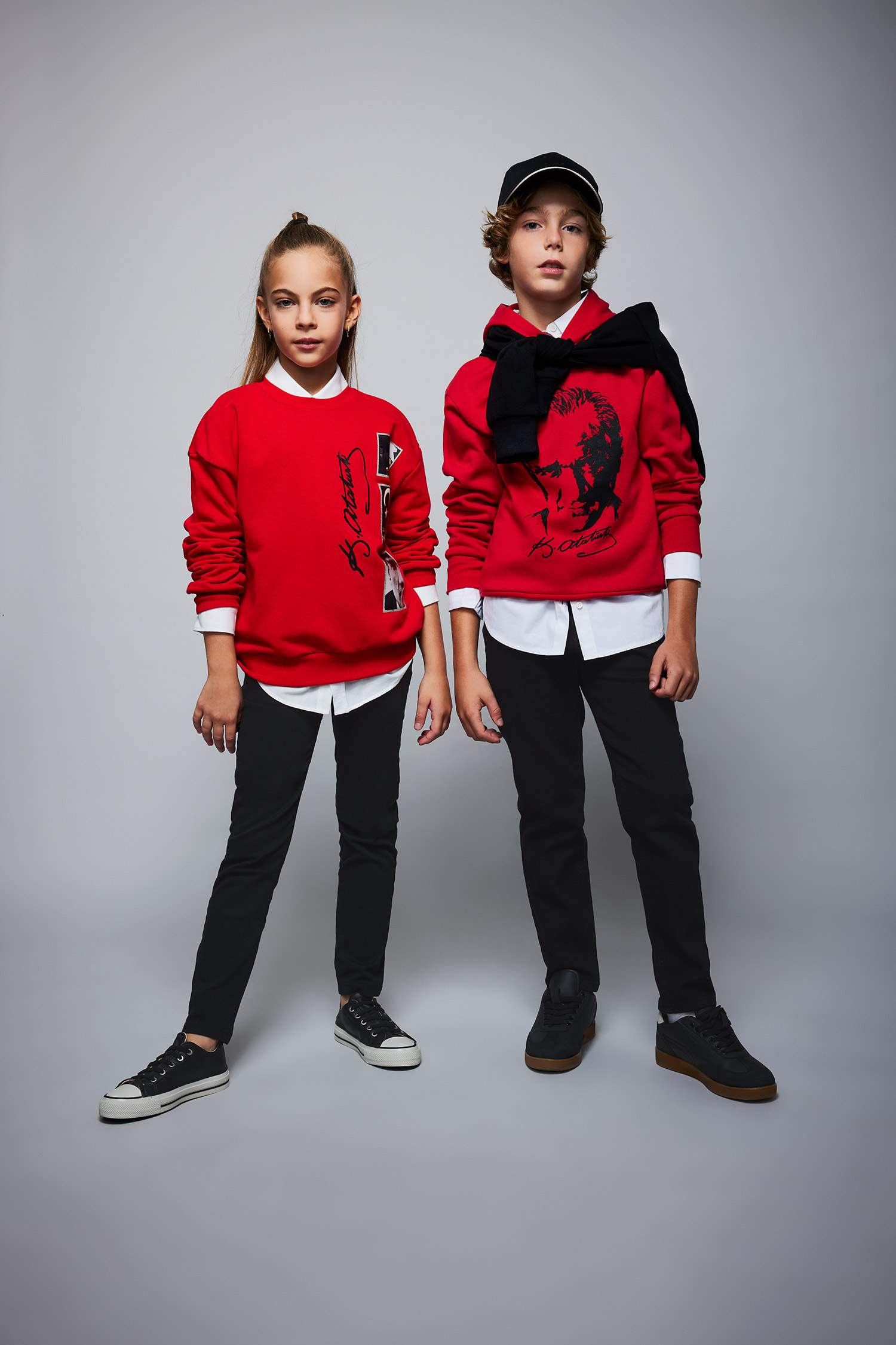 Брюки приталенного кроя для девочек, Школьная коллекция