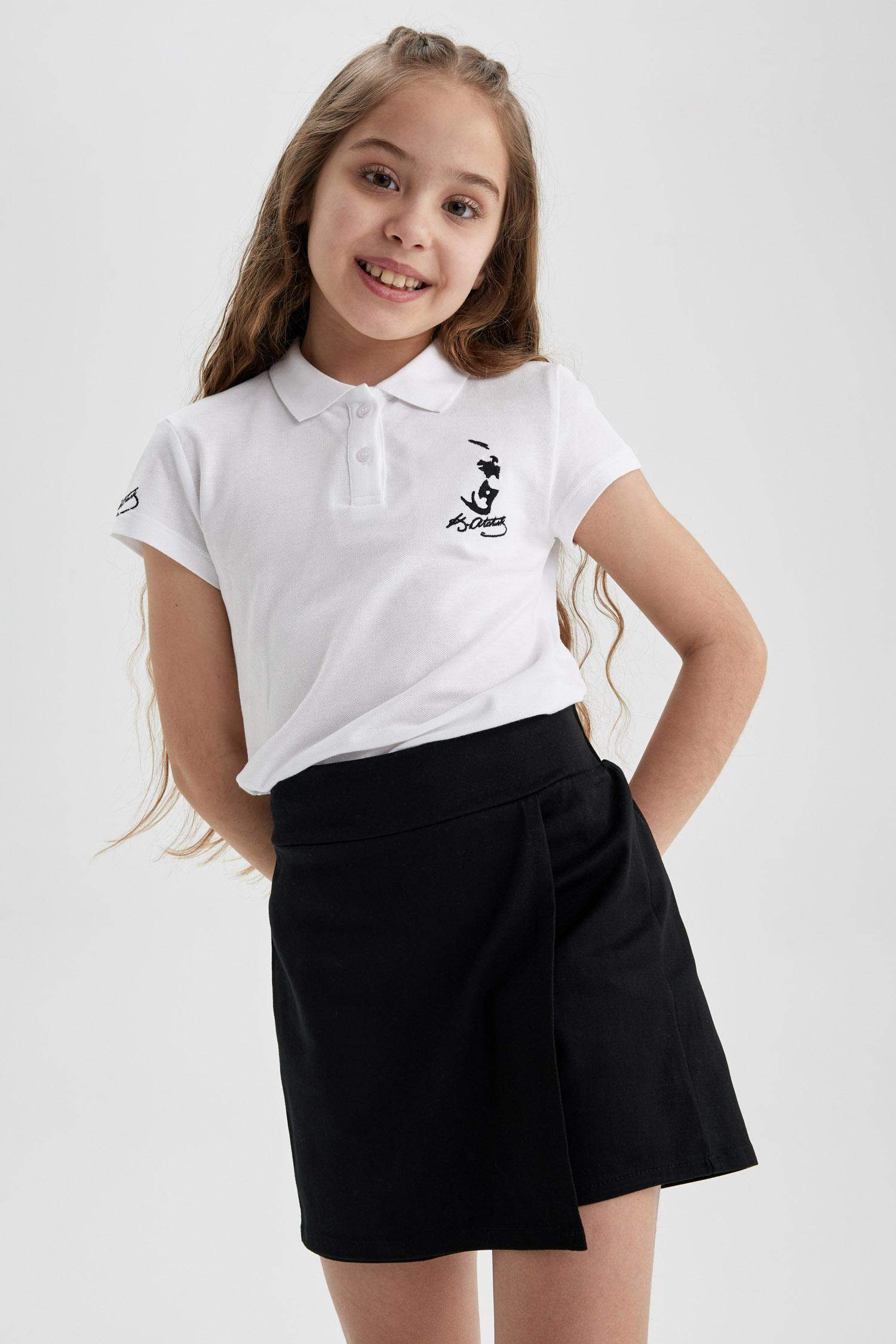 Girl 2 piece Gabardine Regular Fit Skirt