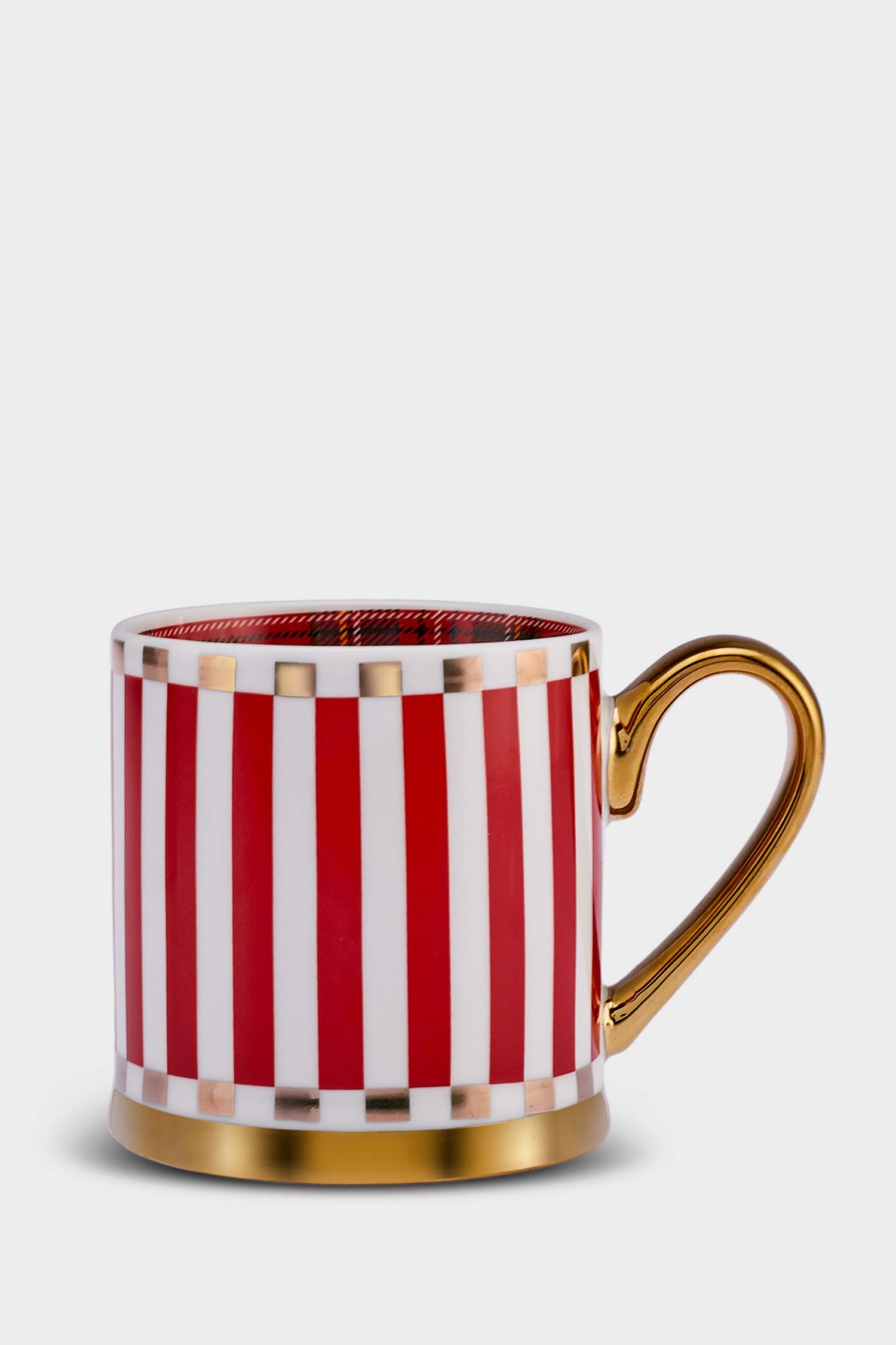 KARACA X DEFACTO NEW YEAR 25 KIRMIZI ÇİZGİLİ 330 ML KUPA