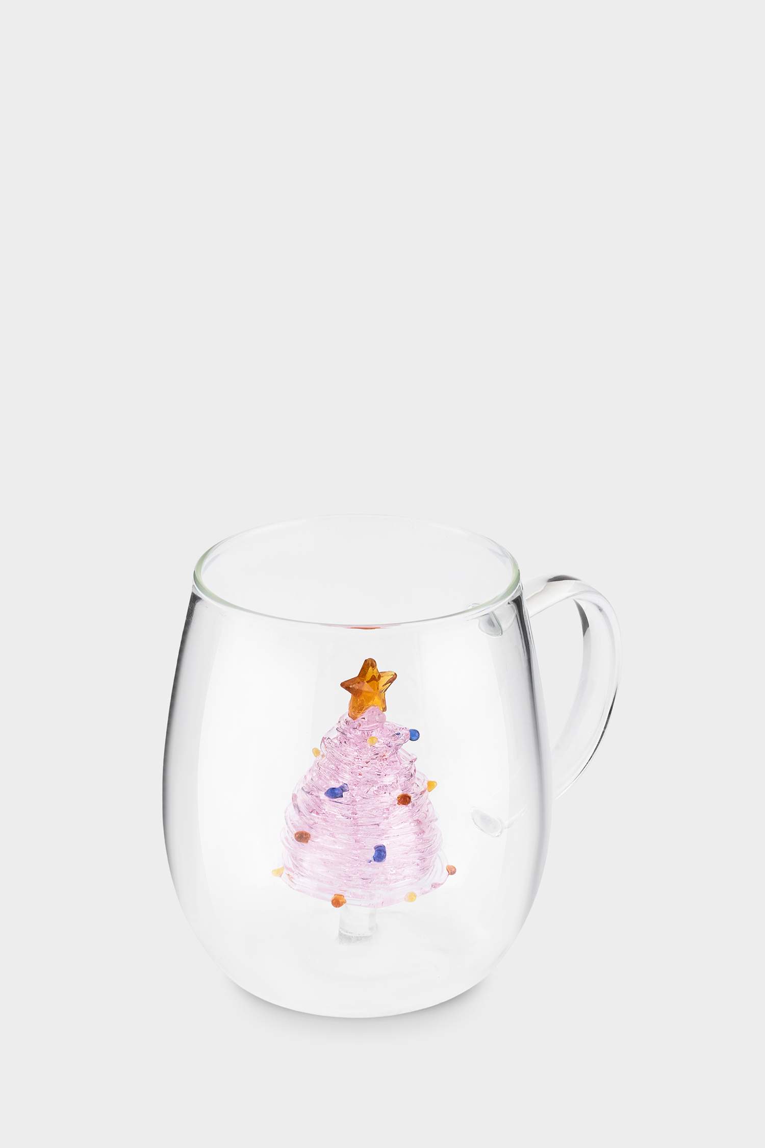 KARACA X DEFACTO NEW YEAR 26 PINK PINE TREE 440 ML KUPA