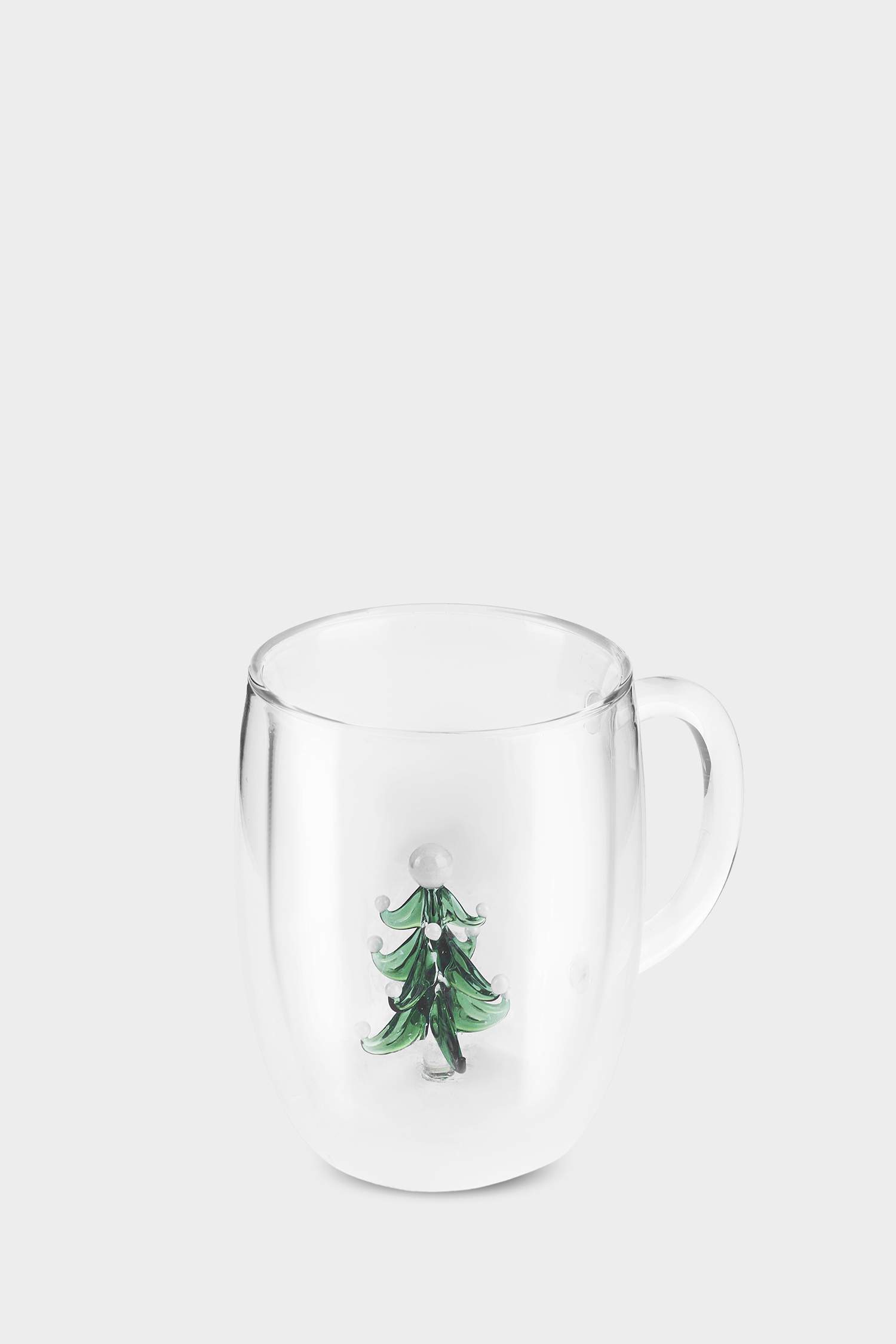 KARACA X DEFACTO NEW YEAR 26 PIA FROSTY PINE TREE ÇİFT CİDARLI 350 ML KUPA