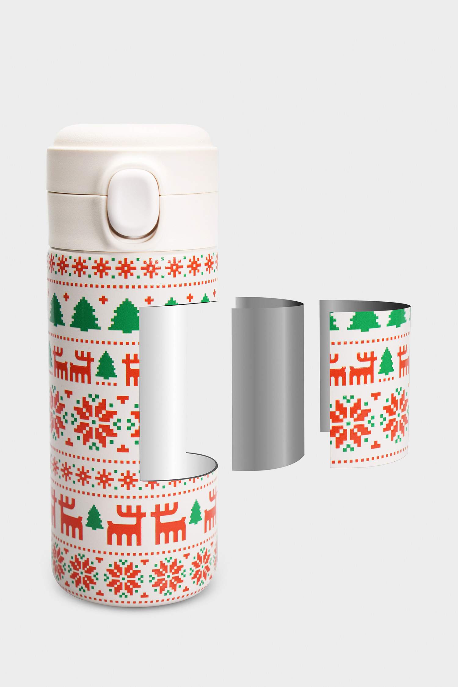 KARACA X DEFACTO SNOW ÇELİK SIZDIRMAZ TERMOS 350 ML