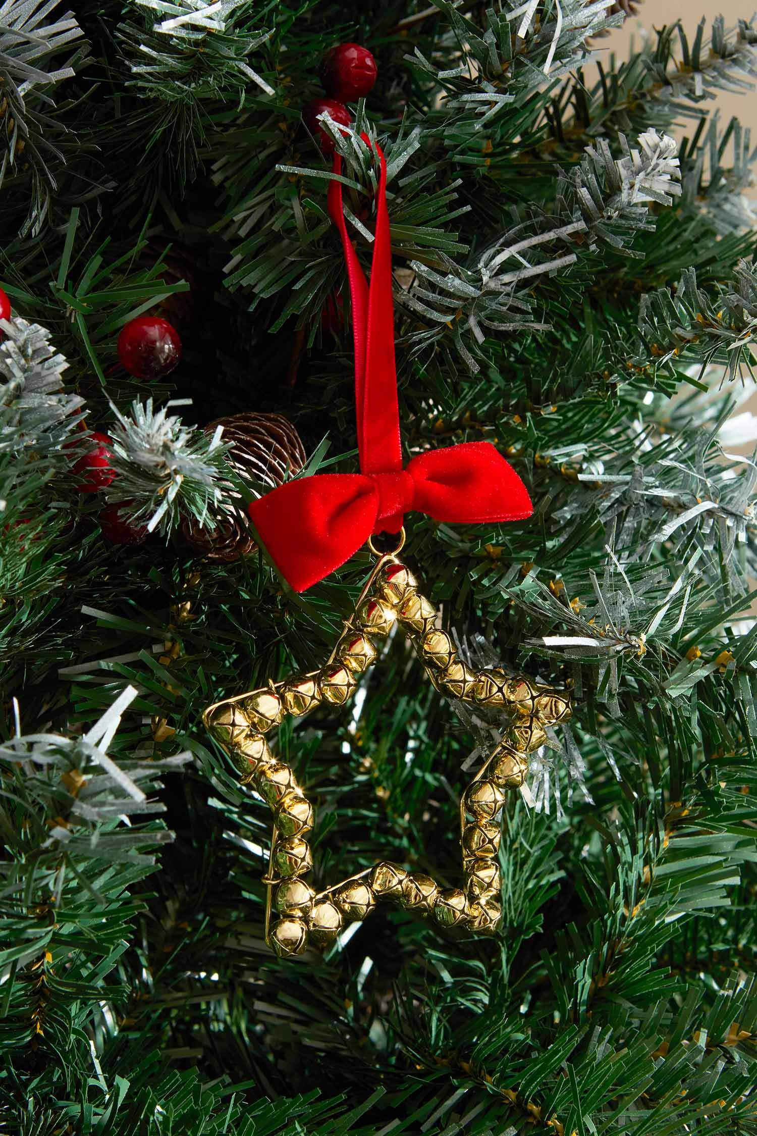 KARACA X DEFACTO STAR WITH RIBBON AĞAÇ SÜSÜ 10X1X10 CM