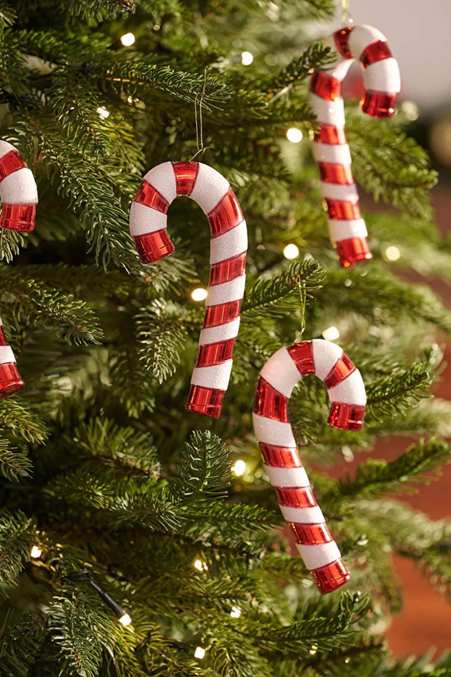 KARACA X DEFACTO 4LÜ SET CANDY STICK AĞAÇ SÜSÜ KIRMIZI