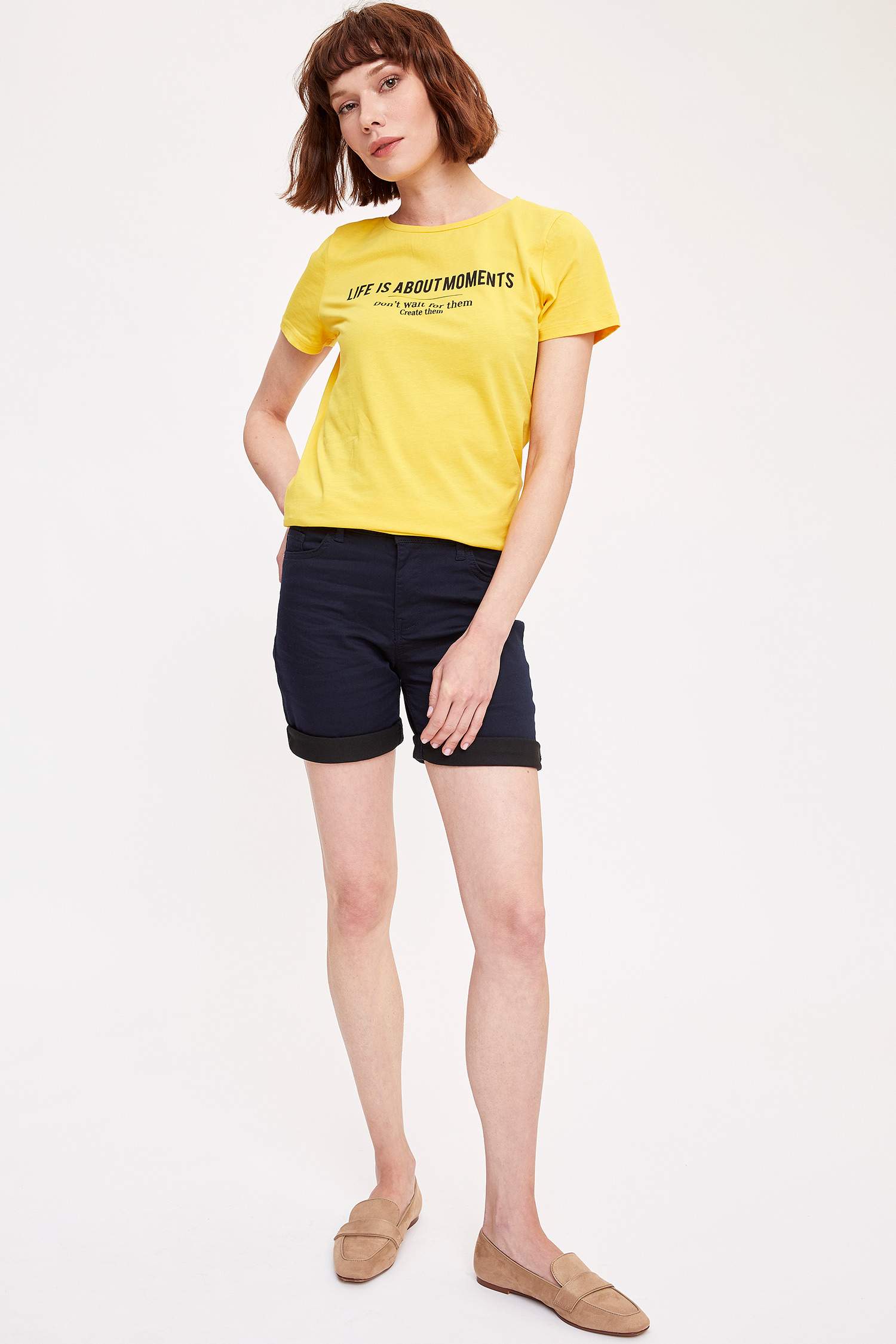 Defacto Baskılı Kısa Kollu T-shirt. 2