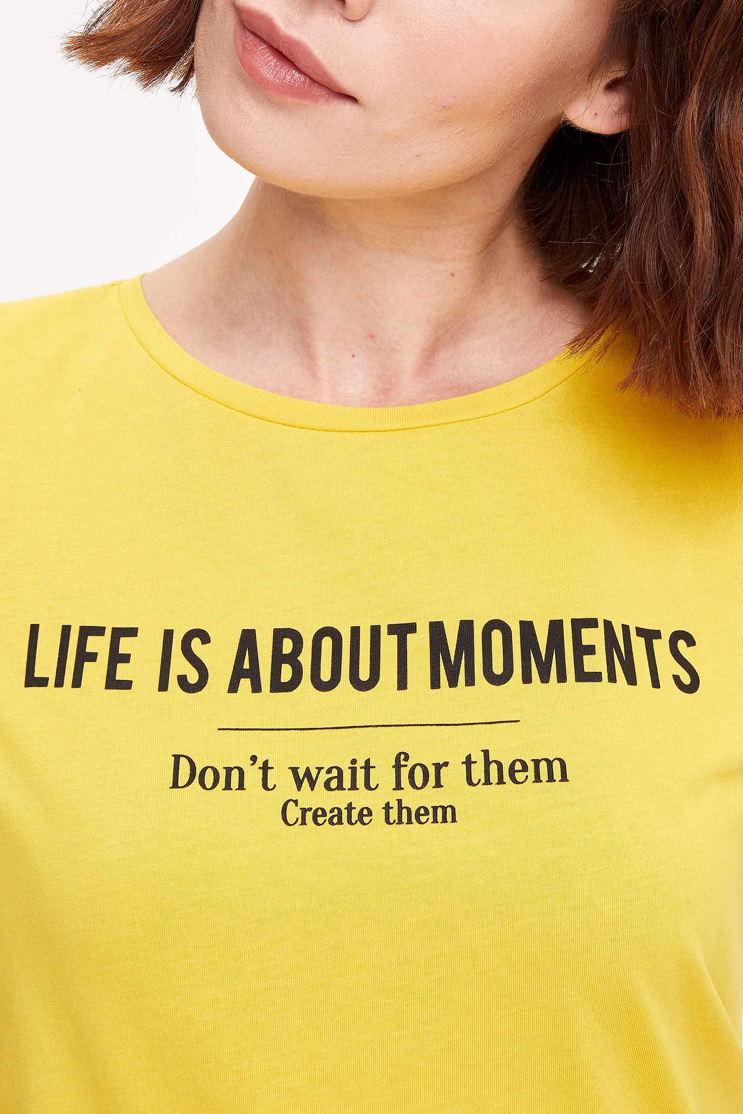 Defacto Baskılı Kısa Kollu T-shirt. 3