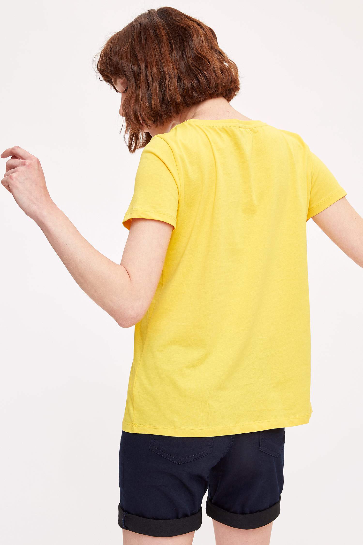 Defacto Baskılı Kısa Kollu T-shirt. 4