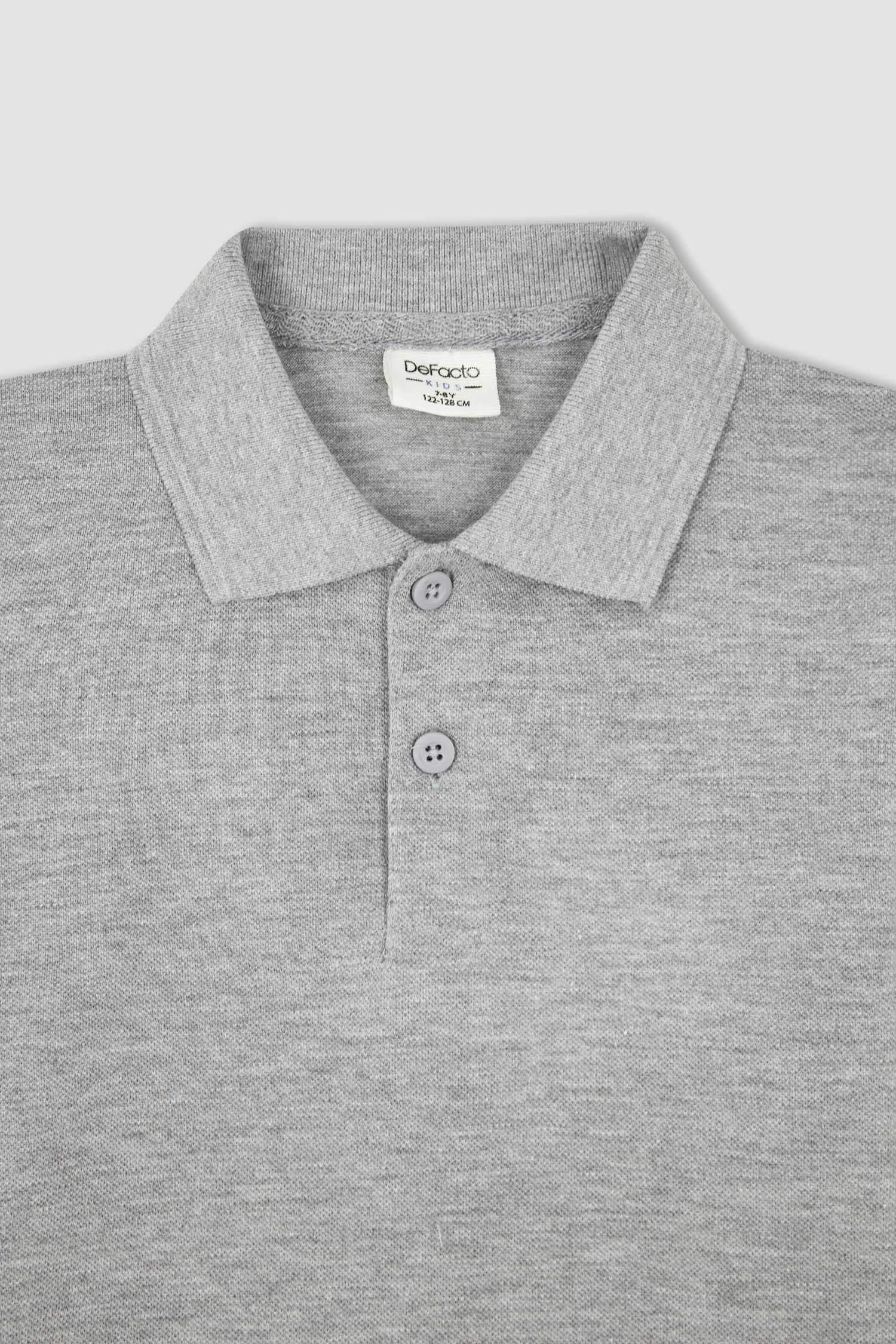 Футболка-поло с длинным рукавом для мальчиков, Школьная коллекция