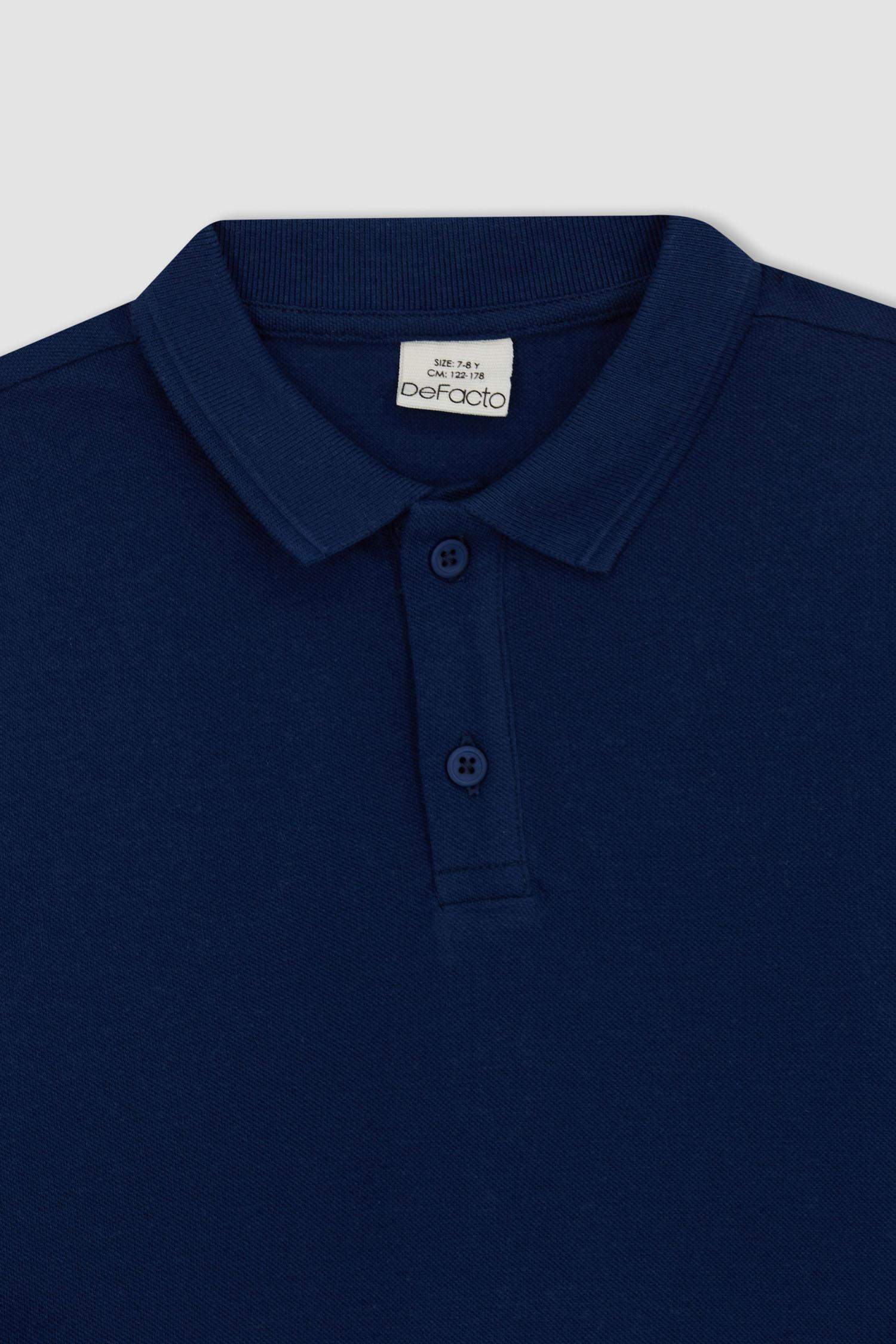 Футболка-поло с длинным рукавом для мальчиков, Школьная коллекция