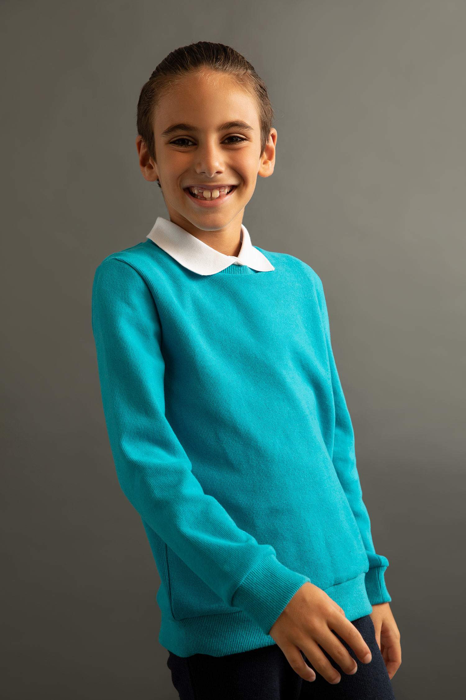 Erkek Çocuk Okula Dönüş Bisiklet Yaka Sweatshirt