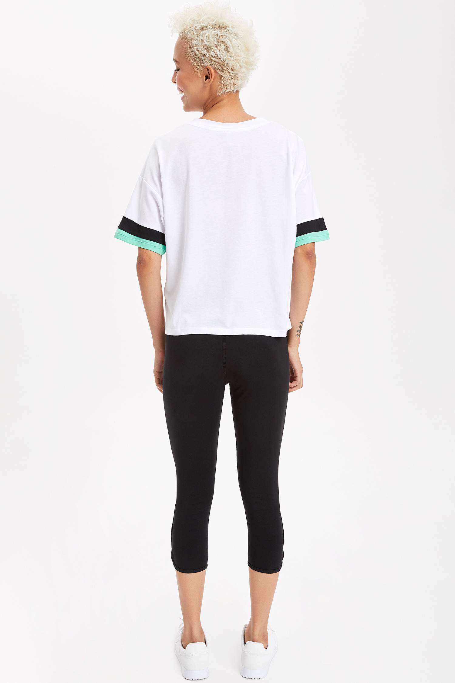 Defacto Elastik Belli Slim Fit Tayt. 3