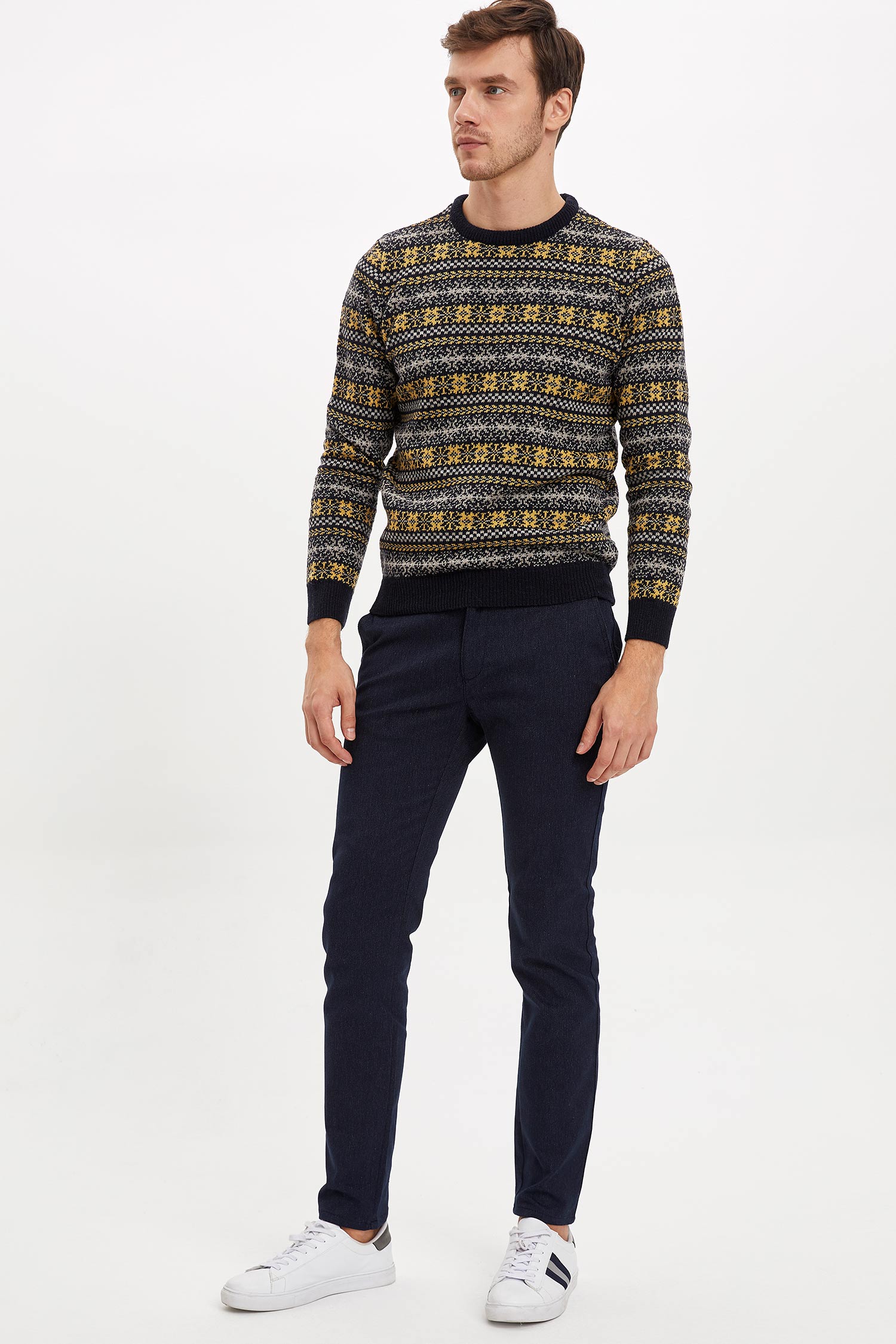 Defacto Jakarlı Slim Fit Kazak. 2