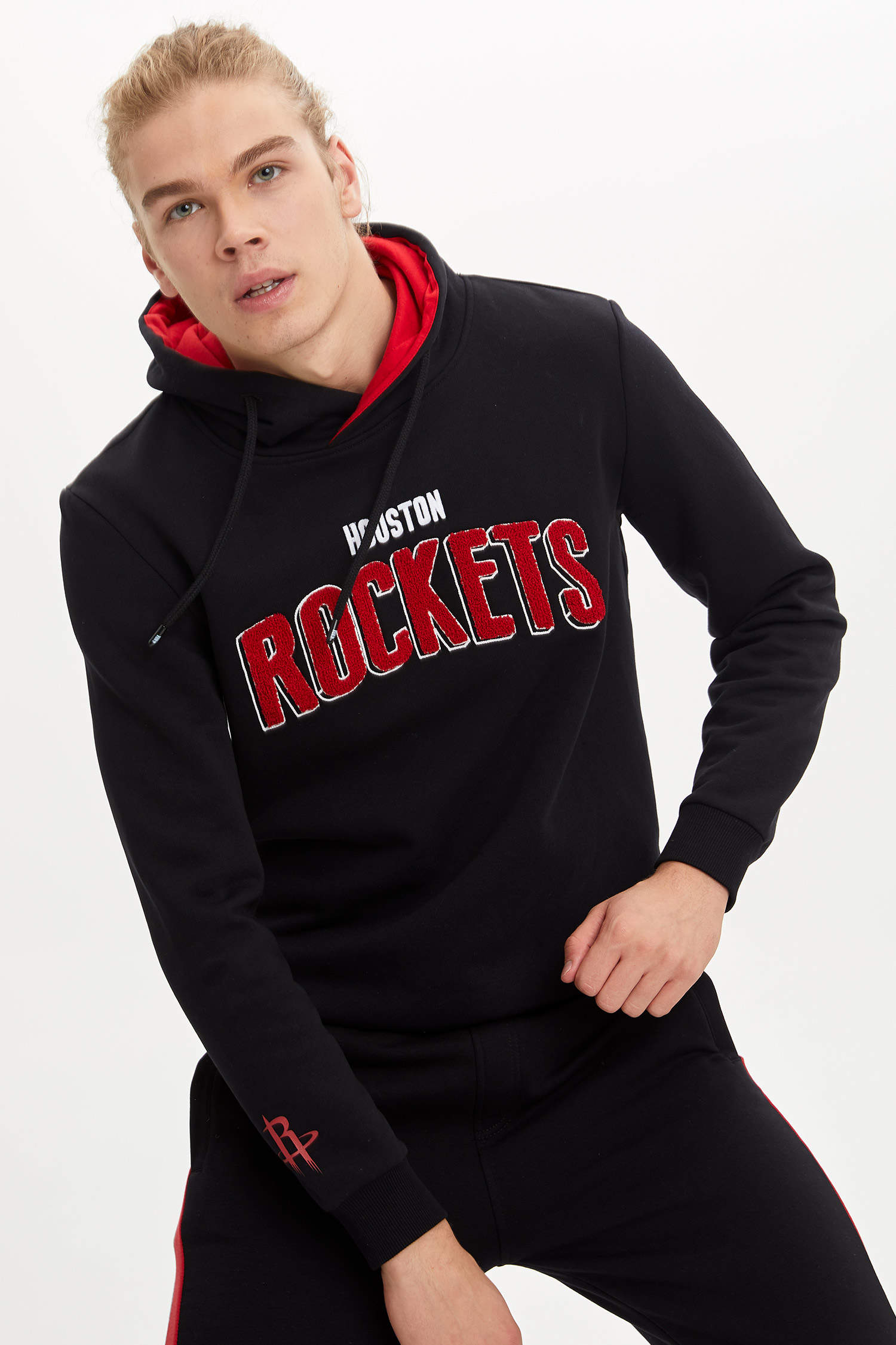 Defacto Houston Rockets Lisanslı Sweatshirt. 1
