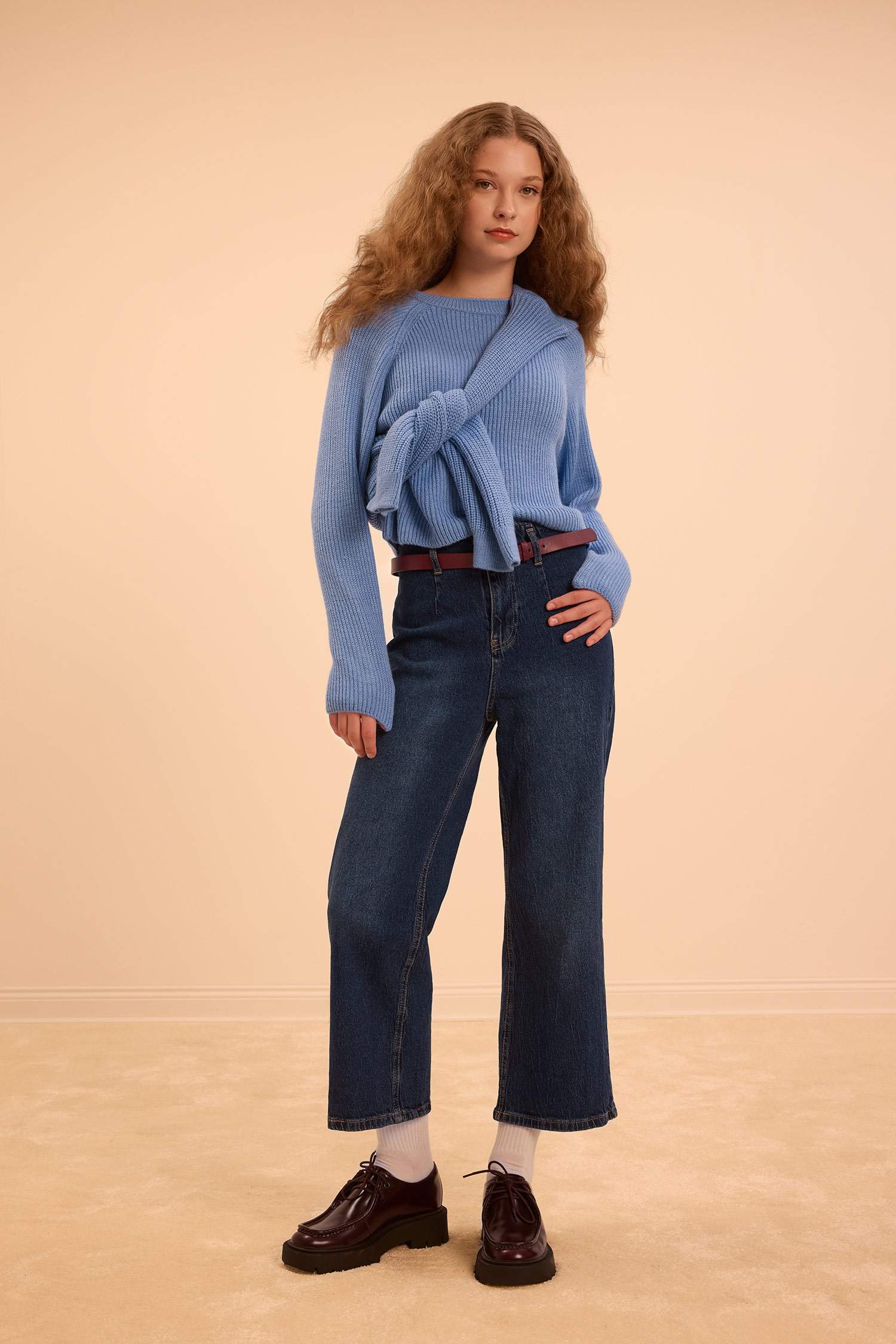 Coool Regular Fit Bisiklet Yaka Basic Düz Triko Kazak