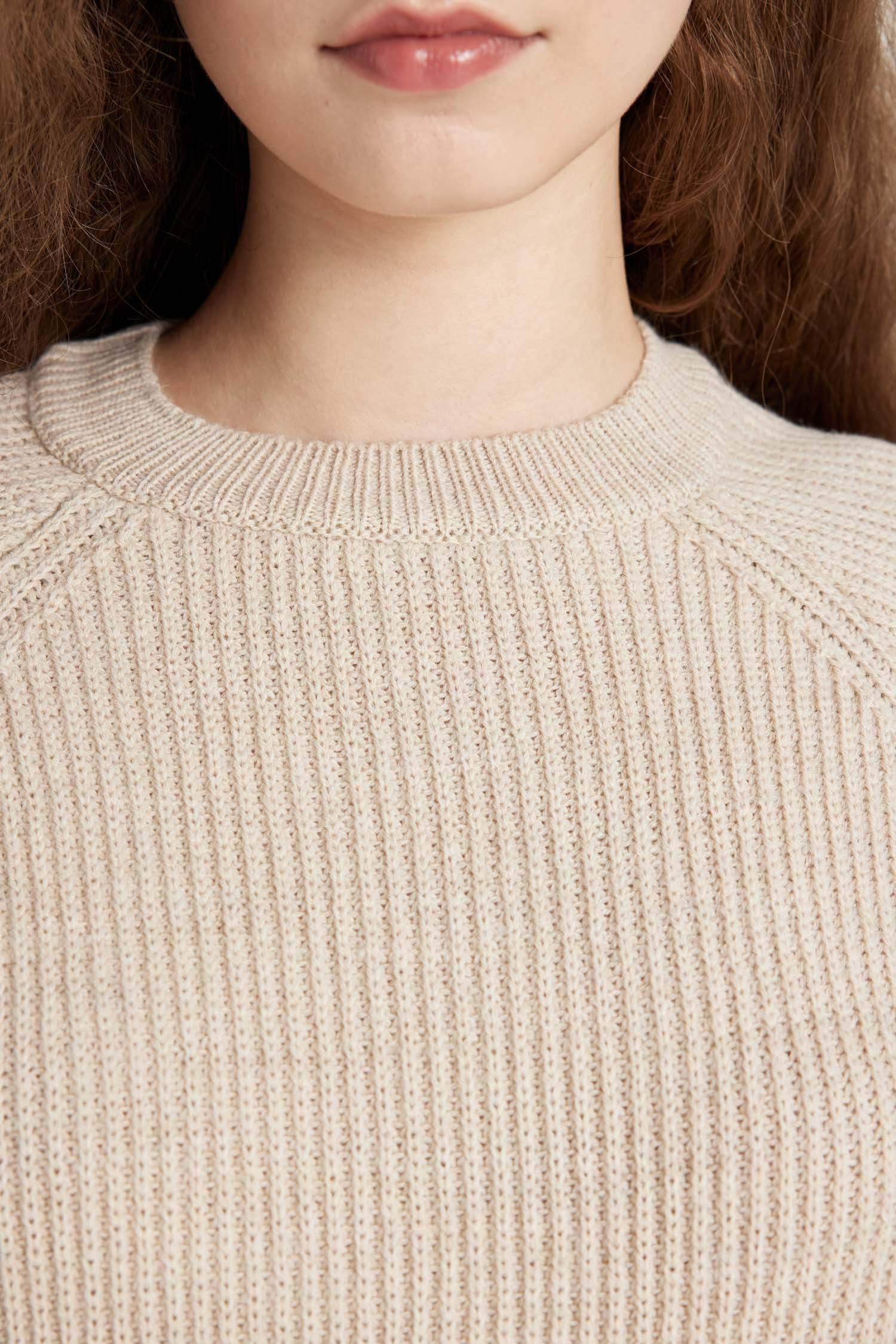 Coool Regular Fit Bisiklet Yaka Basic Düz Triko Kazak