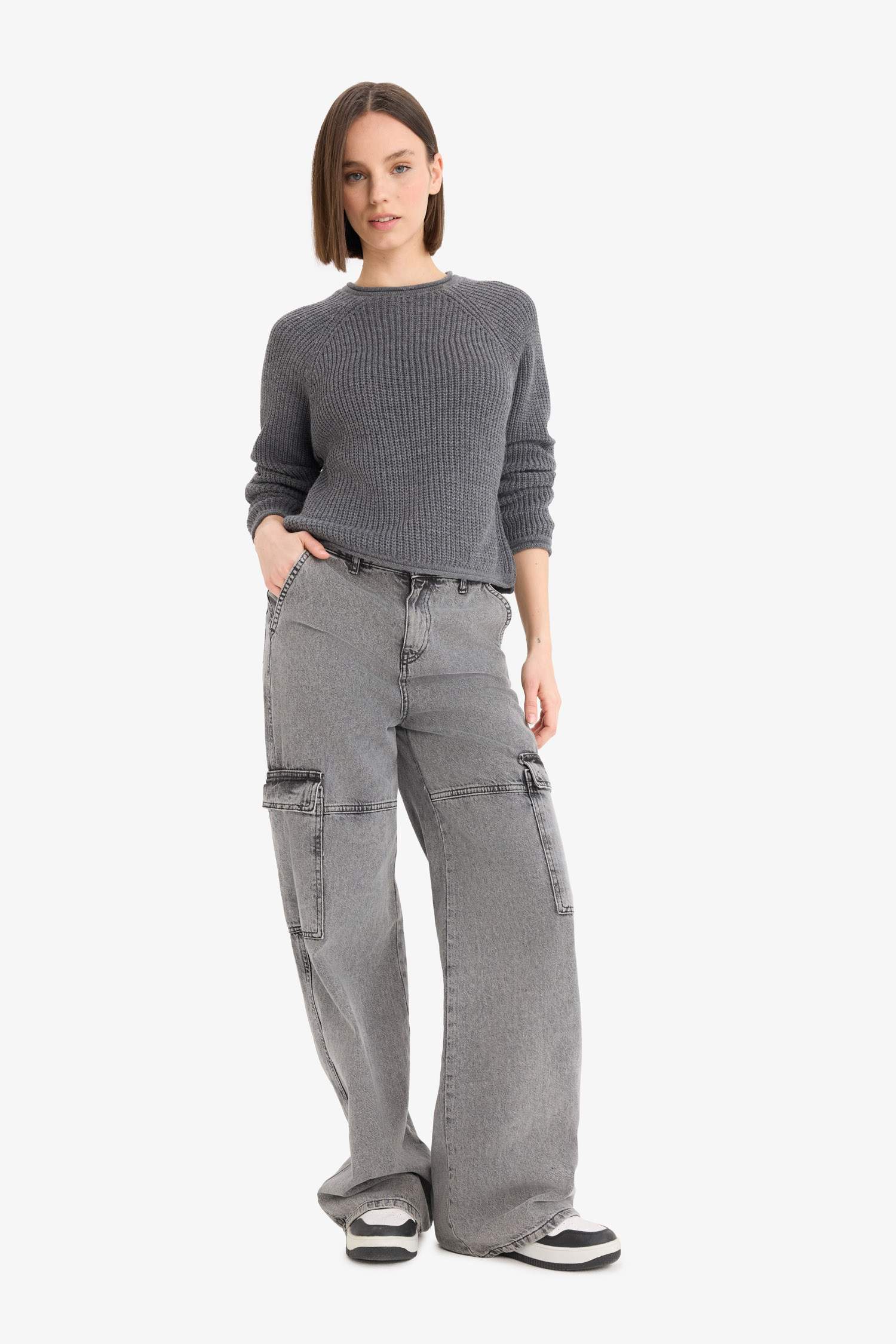 Regular Fit Bisiklet Yaka Triko Kazak