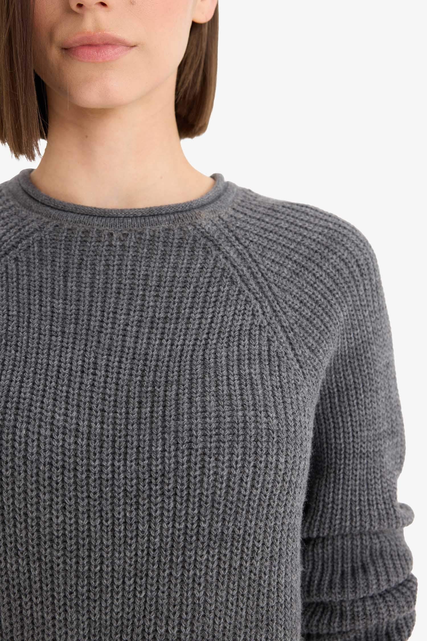 Regular Fit Bisiklet Yaka Triko Kazak