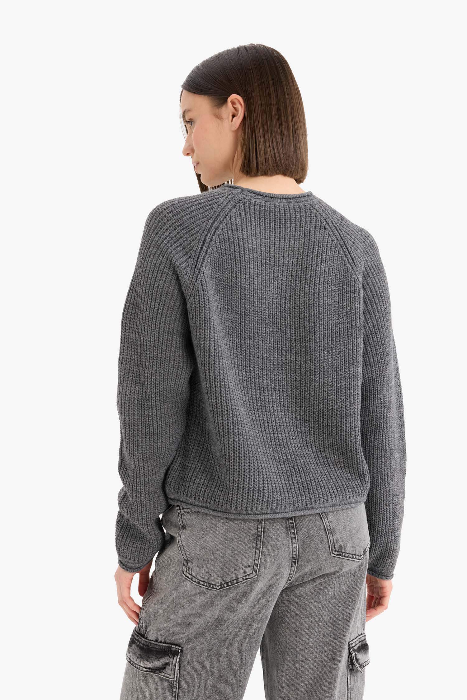 Regular Fit Bisiklet Yaka Triko Kazak