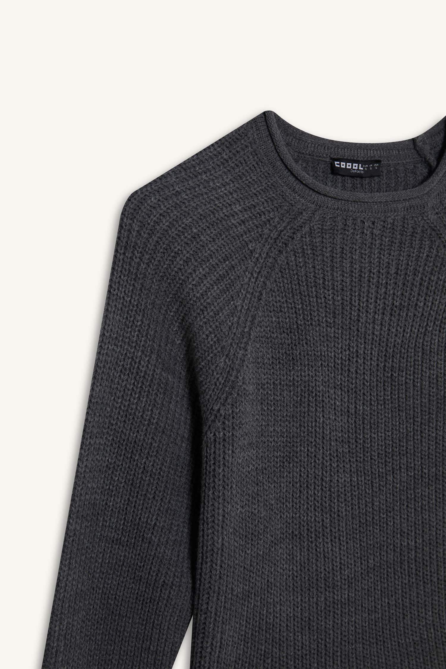 Regular Fit Bisiklet Yaka Triko Kazak