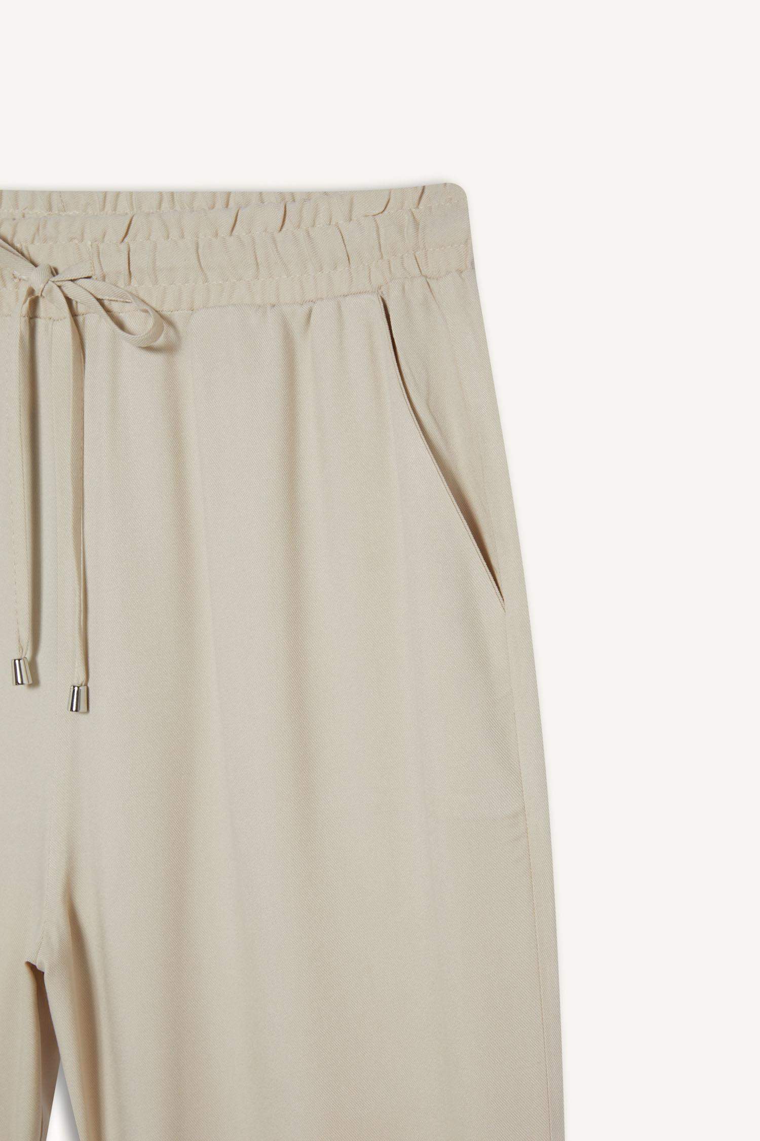 Harem Belmando Kumaş Pantolon Cepli Normal Bel Basic Düz Paça