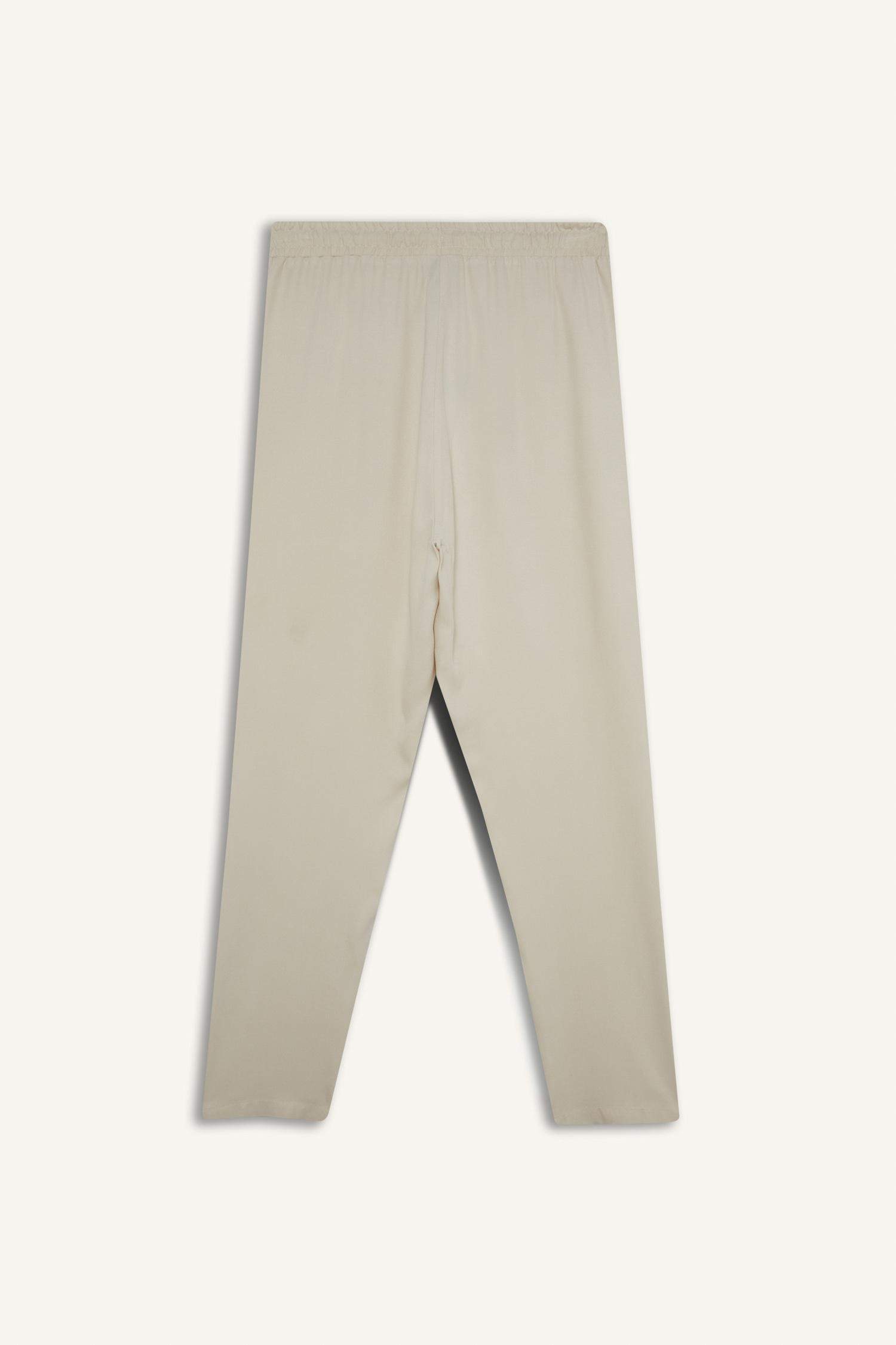 Harem Belmando Kumaş Pantolon Cepli Normal Bel Basic Düz Paça