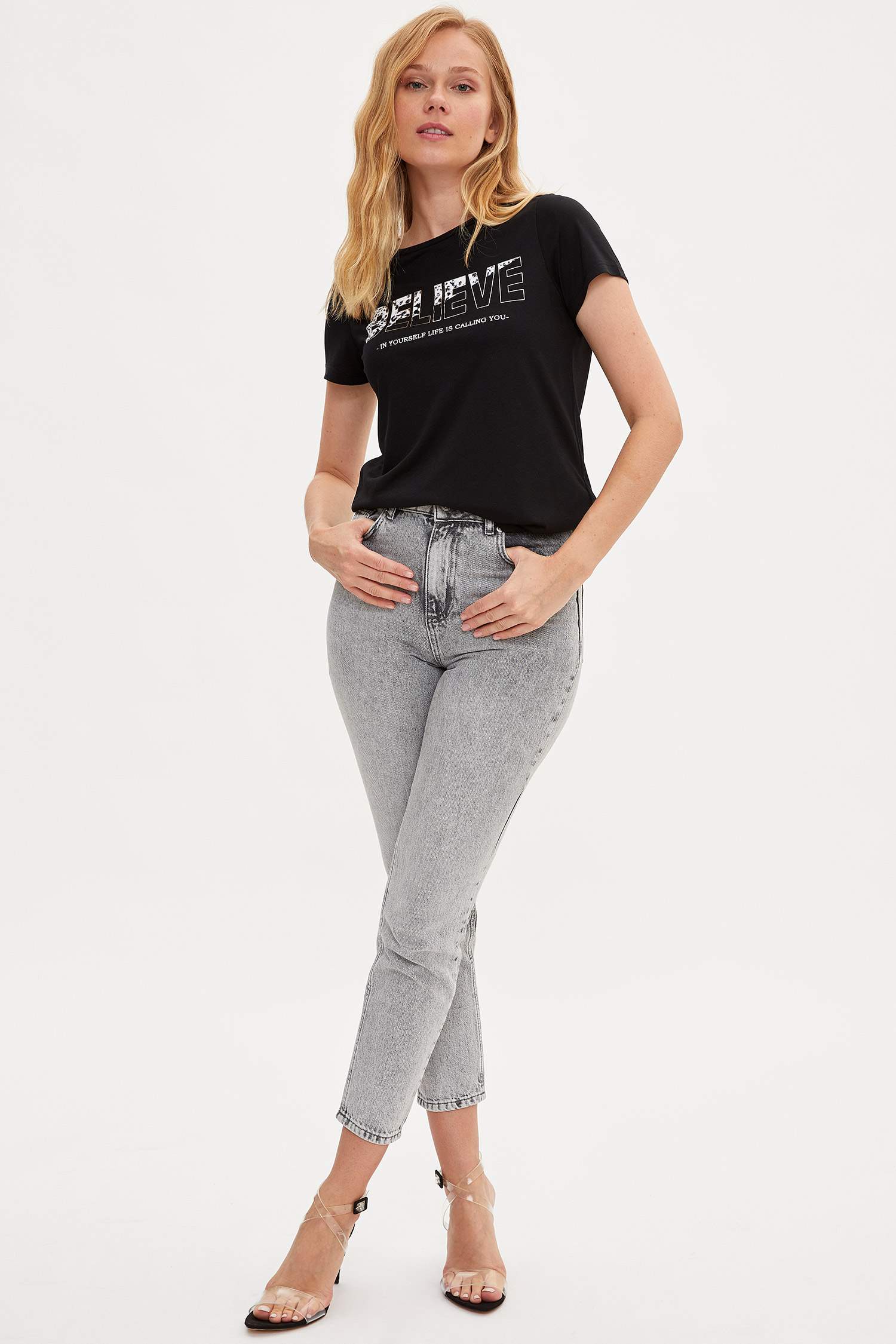 Defacto Baskılı Kısa Kollu T-shirt. 2