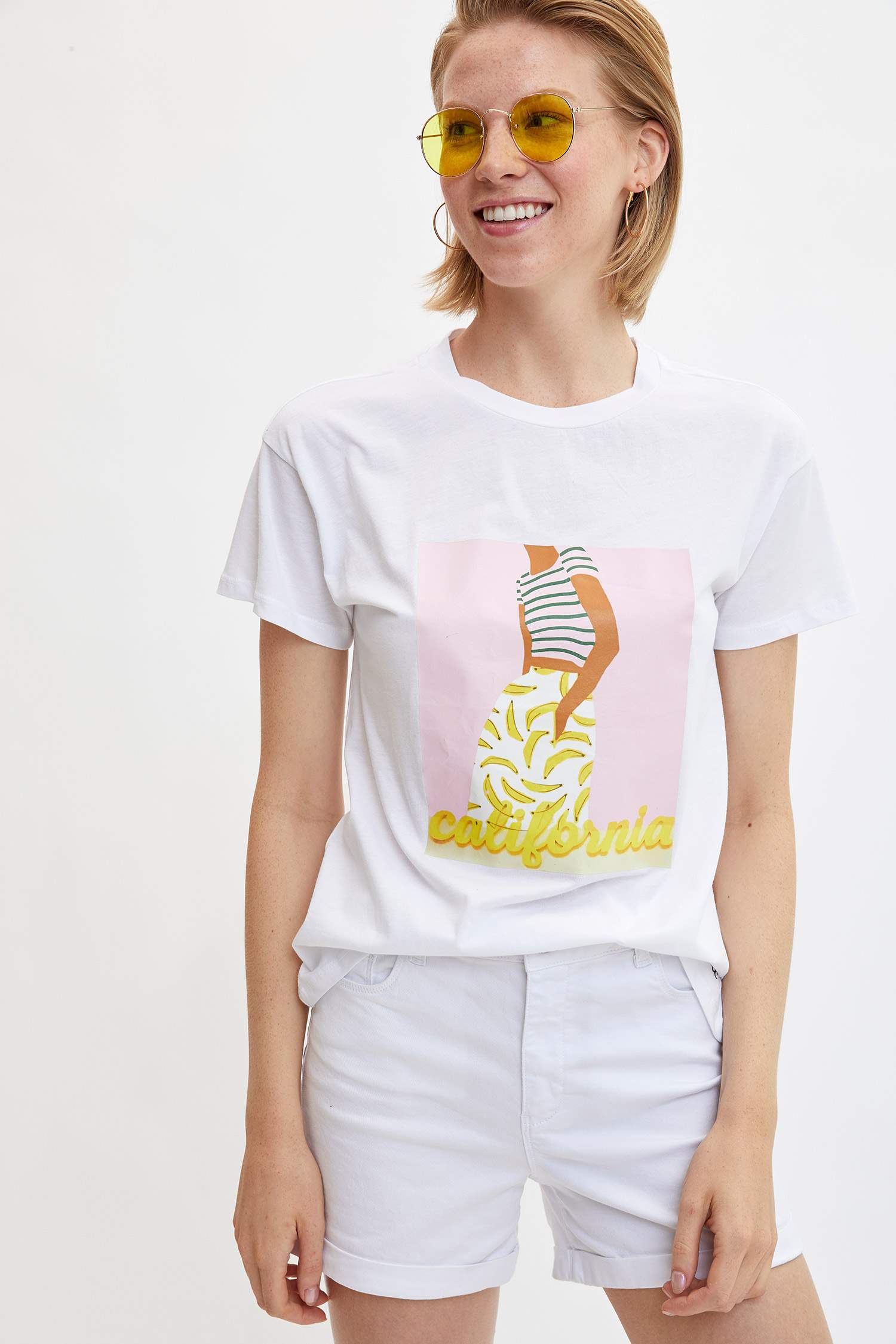 Defacto Baskılı Kısa Kollu T-shirt. 3