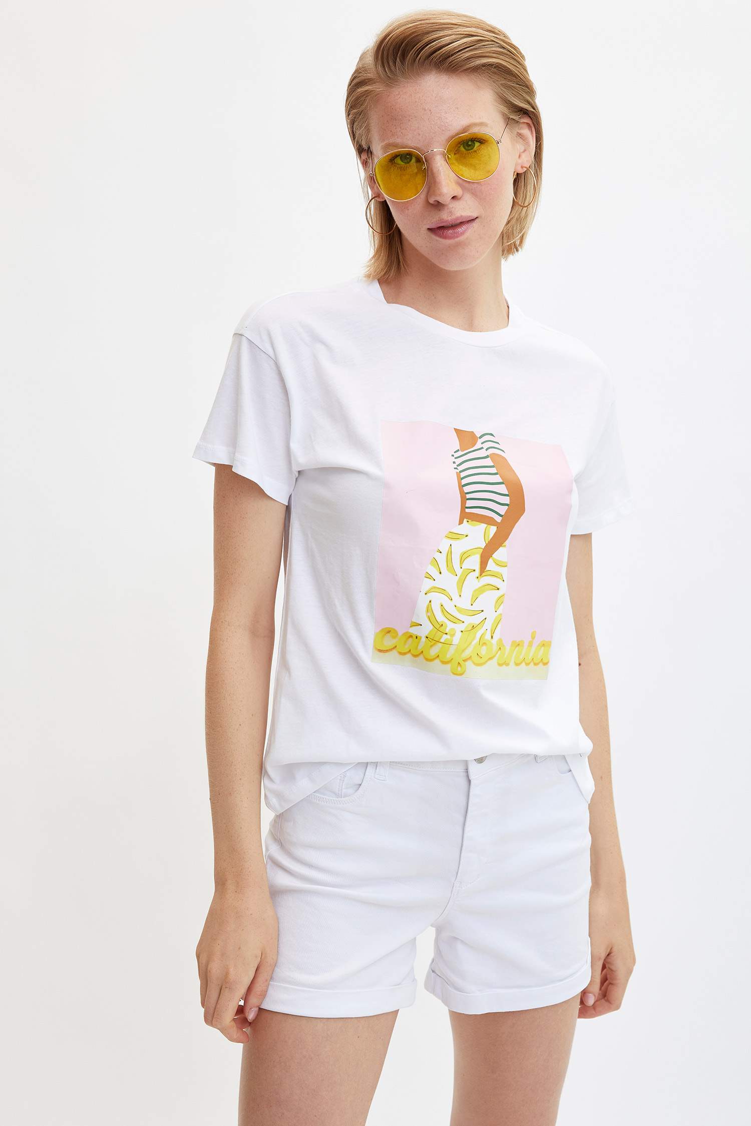 Defacto Baskılı Kısa Kollu T-shirt. 6