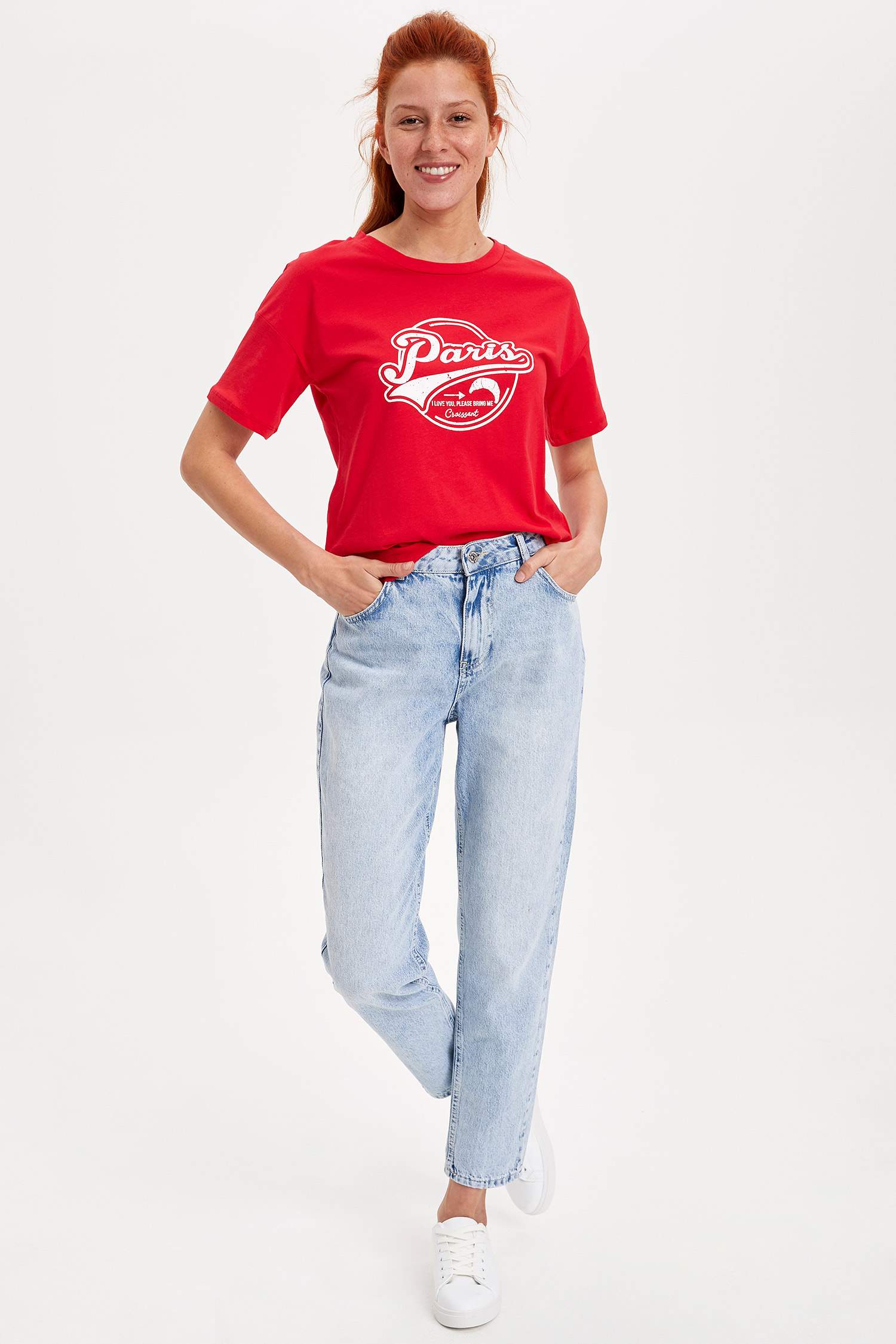 Defacto Baskılı Kısa Kollu T-shirt. 2