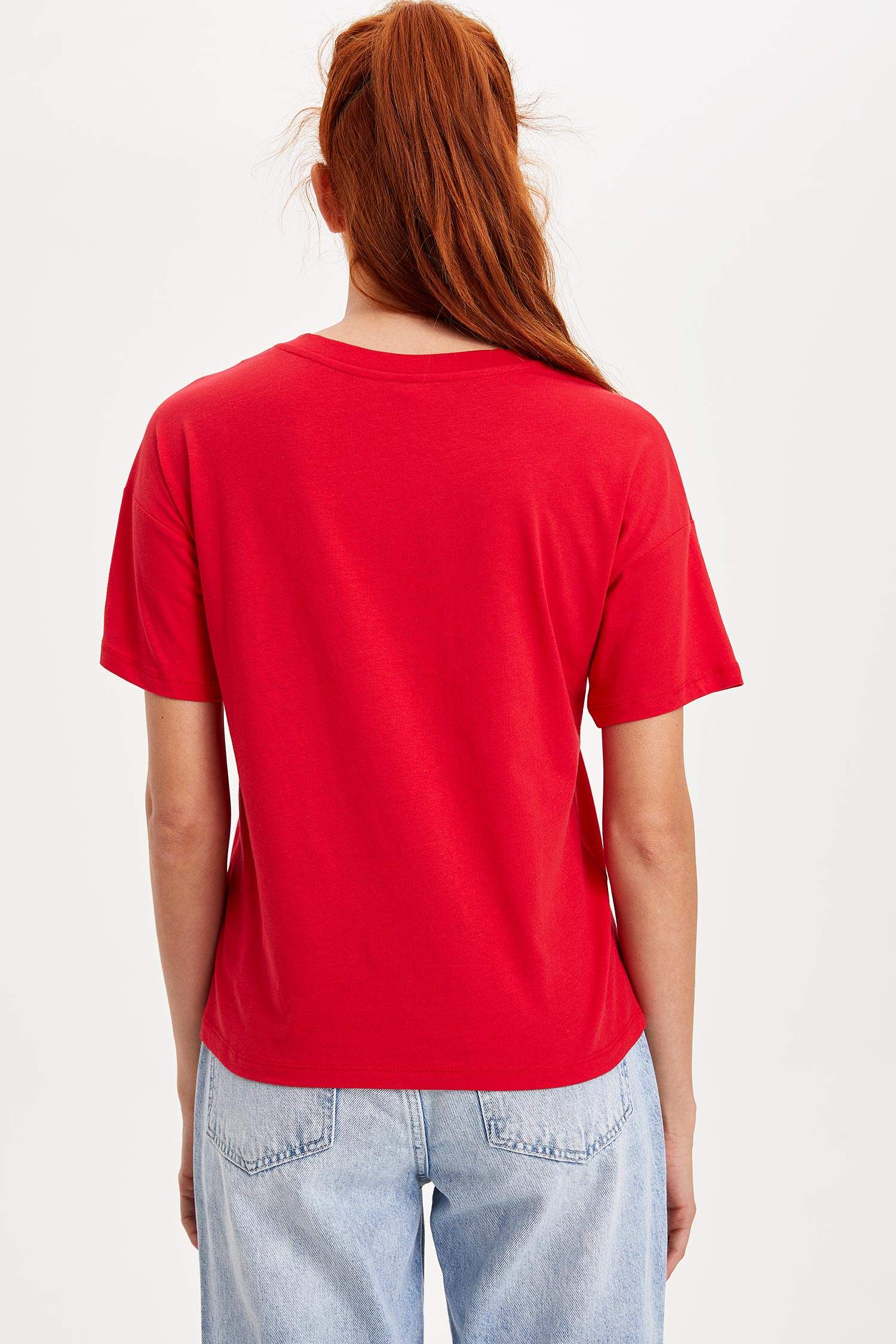Defacto Baskılı Kısa Kollu T-shirt. 3