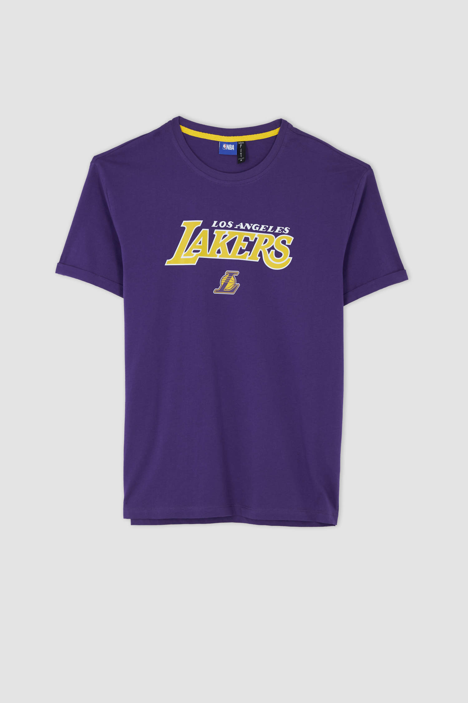 Defacto Fit NBA Los Angeles Lakers Regular Fit Tişört. 5