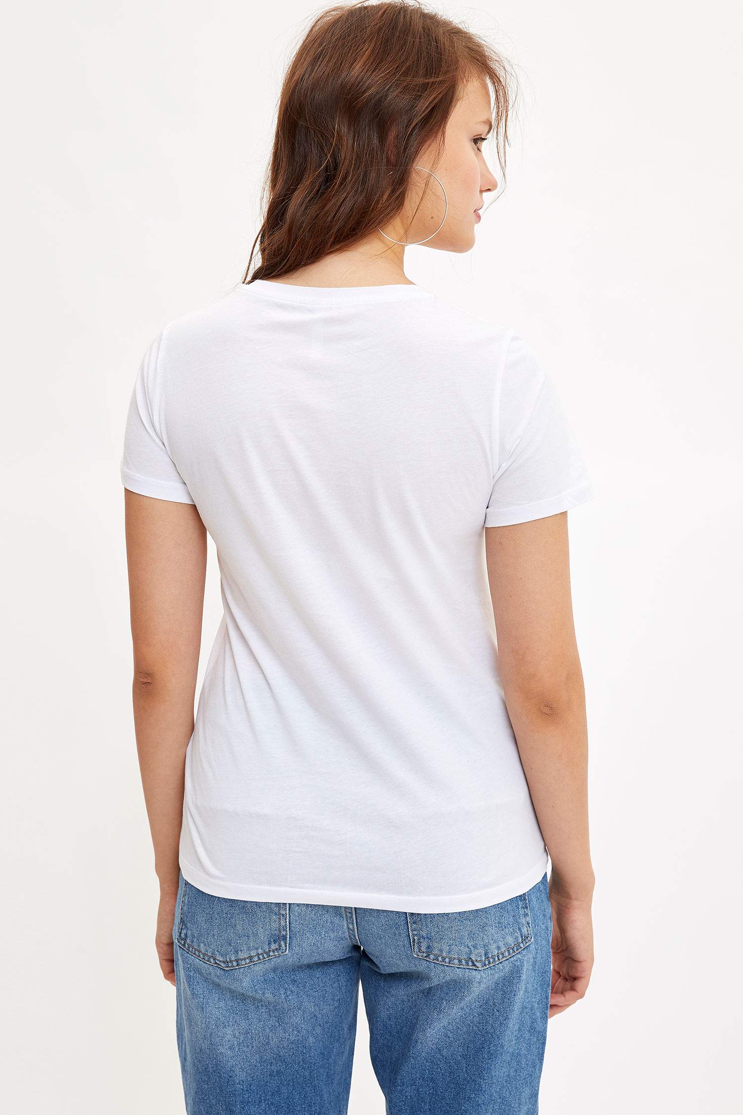Defacto Baykuş Baskılı T-shirt. 3