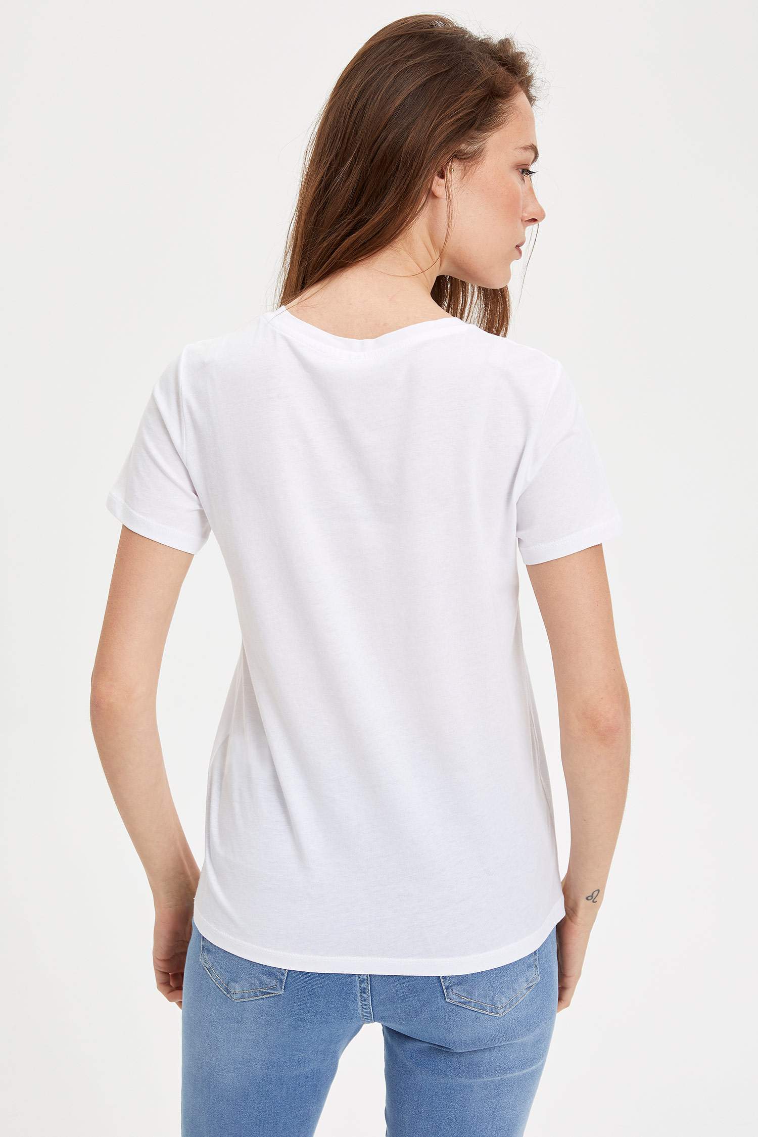 Defacto Baykuş Baskılı T-shirt. 4
