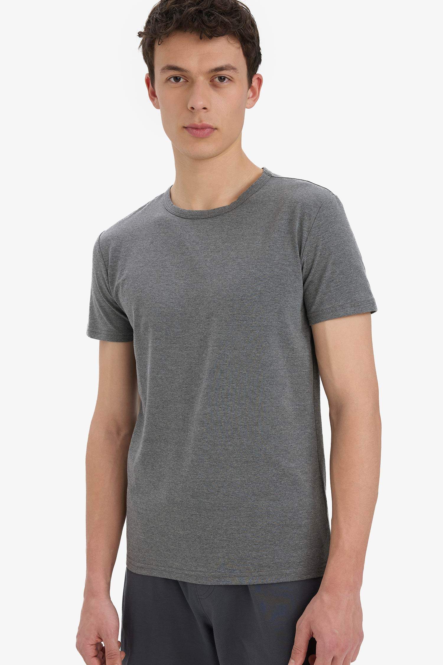 Slim Fit Short Sleeve Knitted Tops