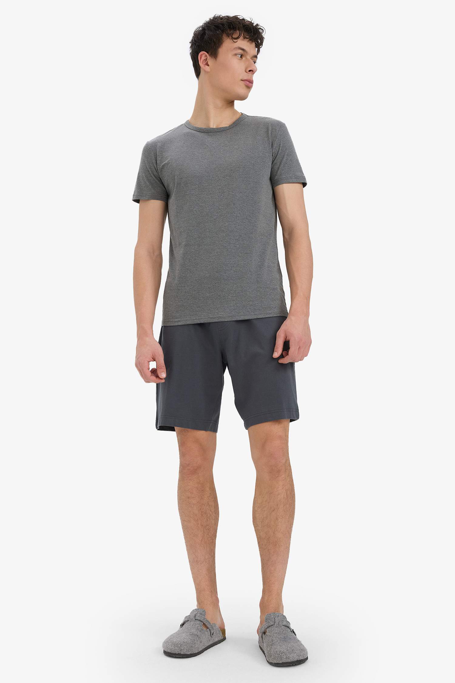 Slim Fit Short Sleeve Knitted Tops