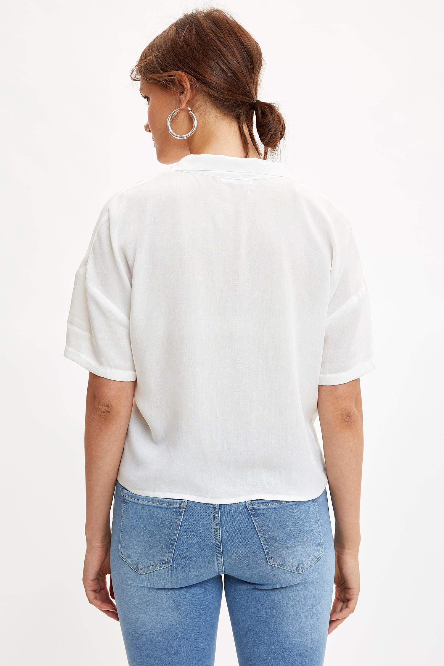 Defacto Kısa Kollu Gömlek. 3