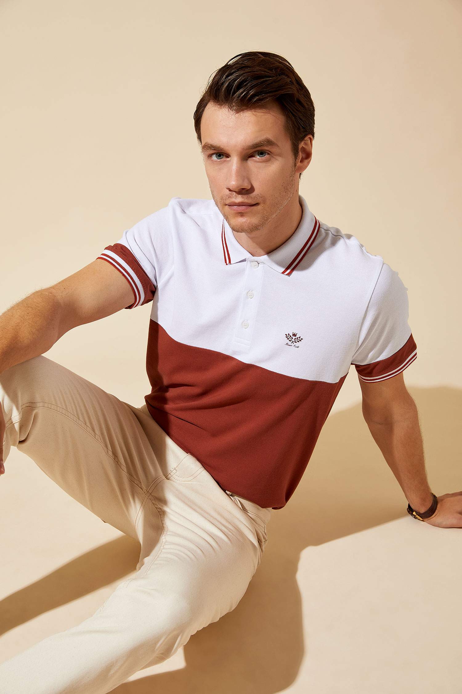 Defacto Renk Bloklu Polo T-Shirt. 1