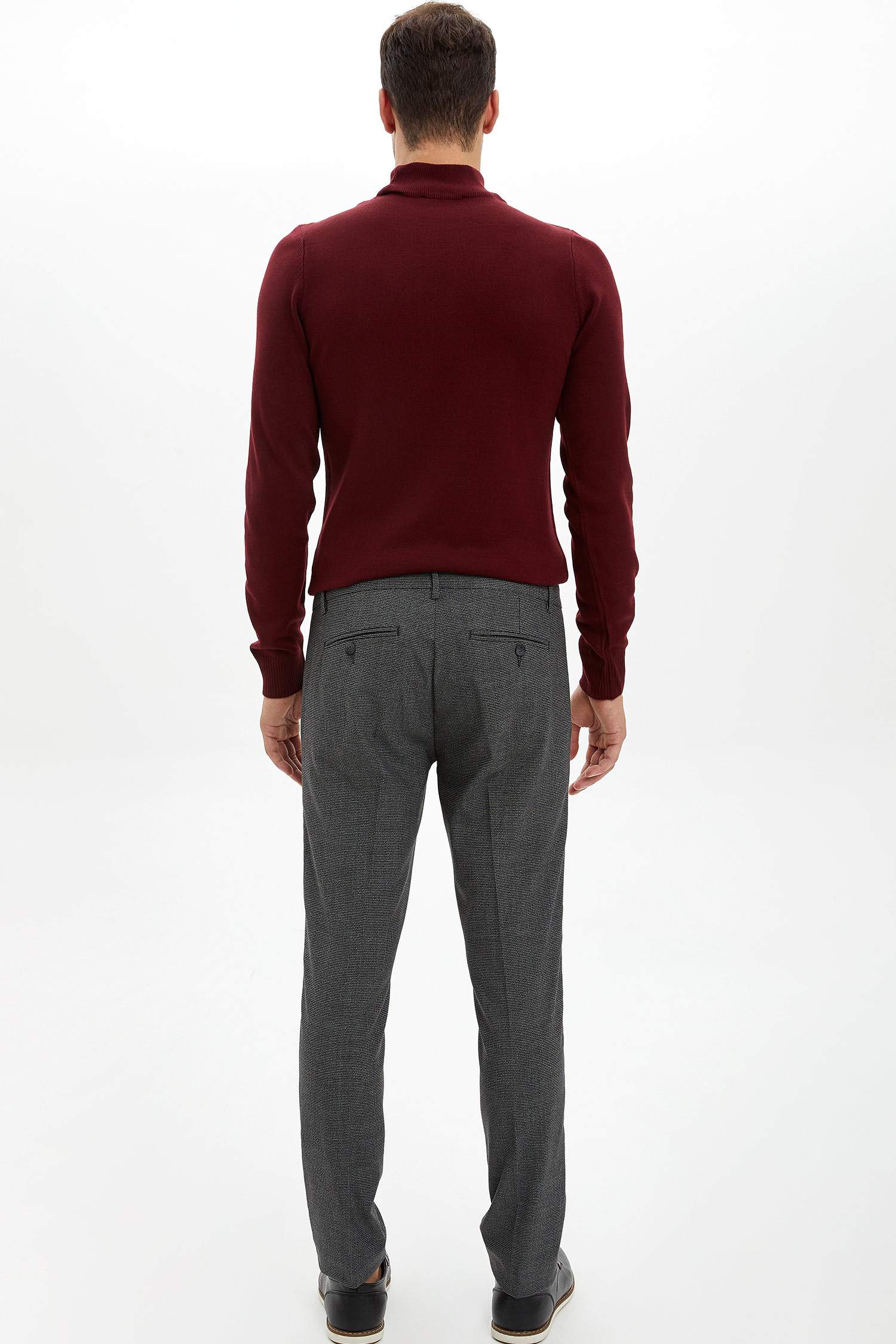 Defacto Desenli Dokuma Pantolon. 3